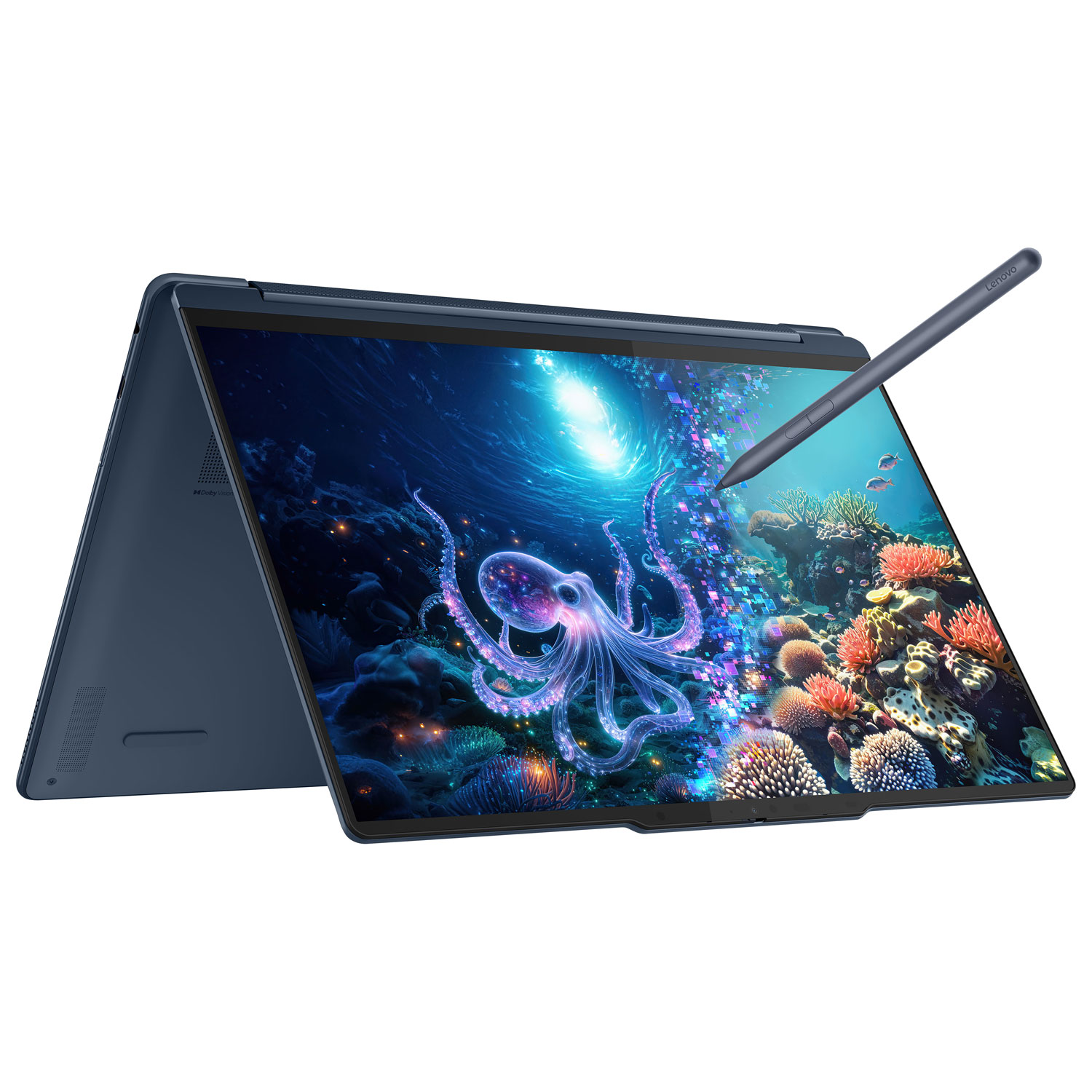 Portable 2-en-1 à écran tactile de 14 po Yoga 9i Copilot+ PC de Lenovo - Bleu cosmique