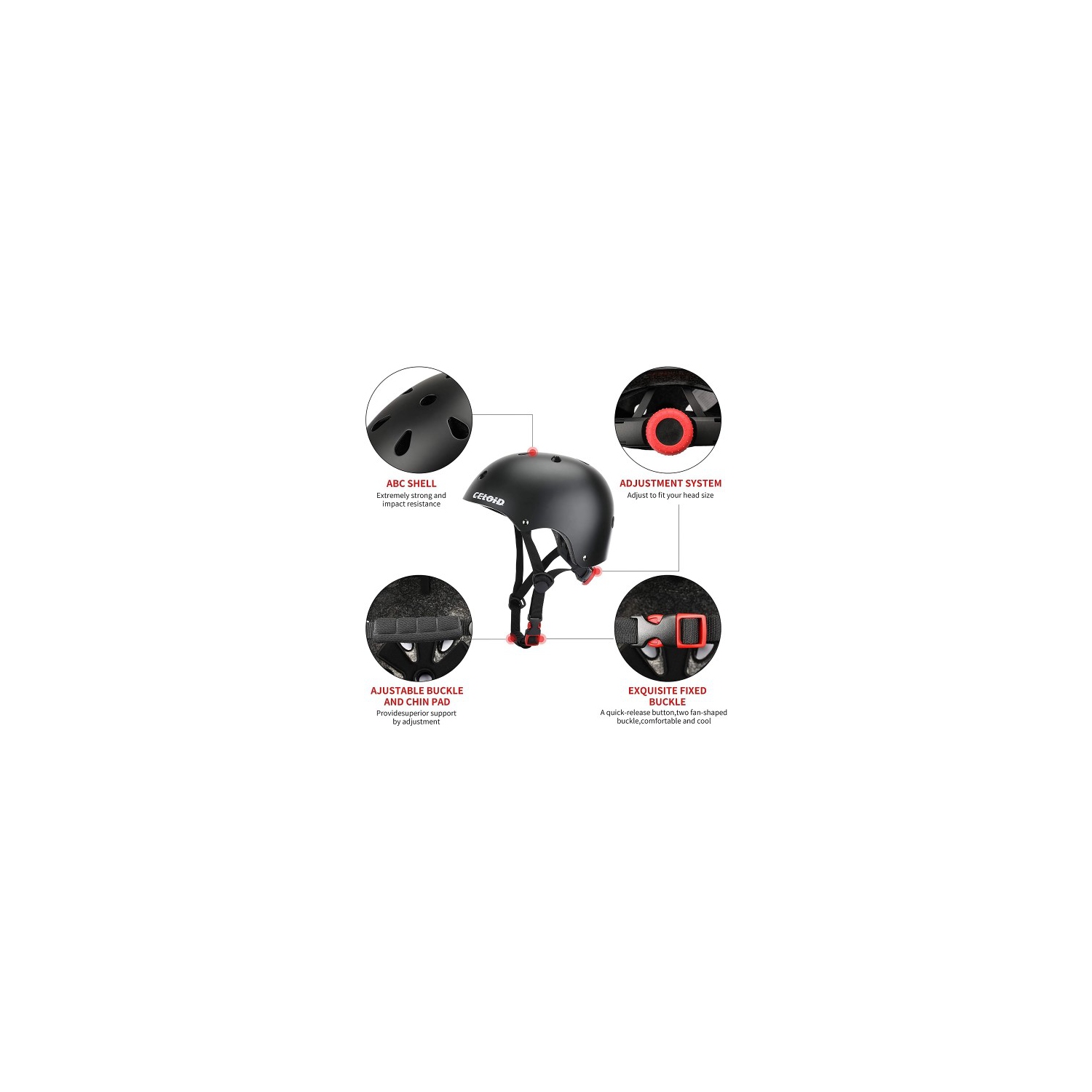 Casque de vélo CELOID pour enfants, moyen, 20," à 22", casque de sécurité multisport réglable pour enfants de 9-16 à 5 ans