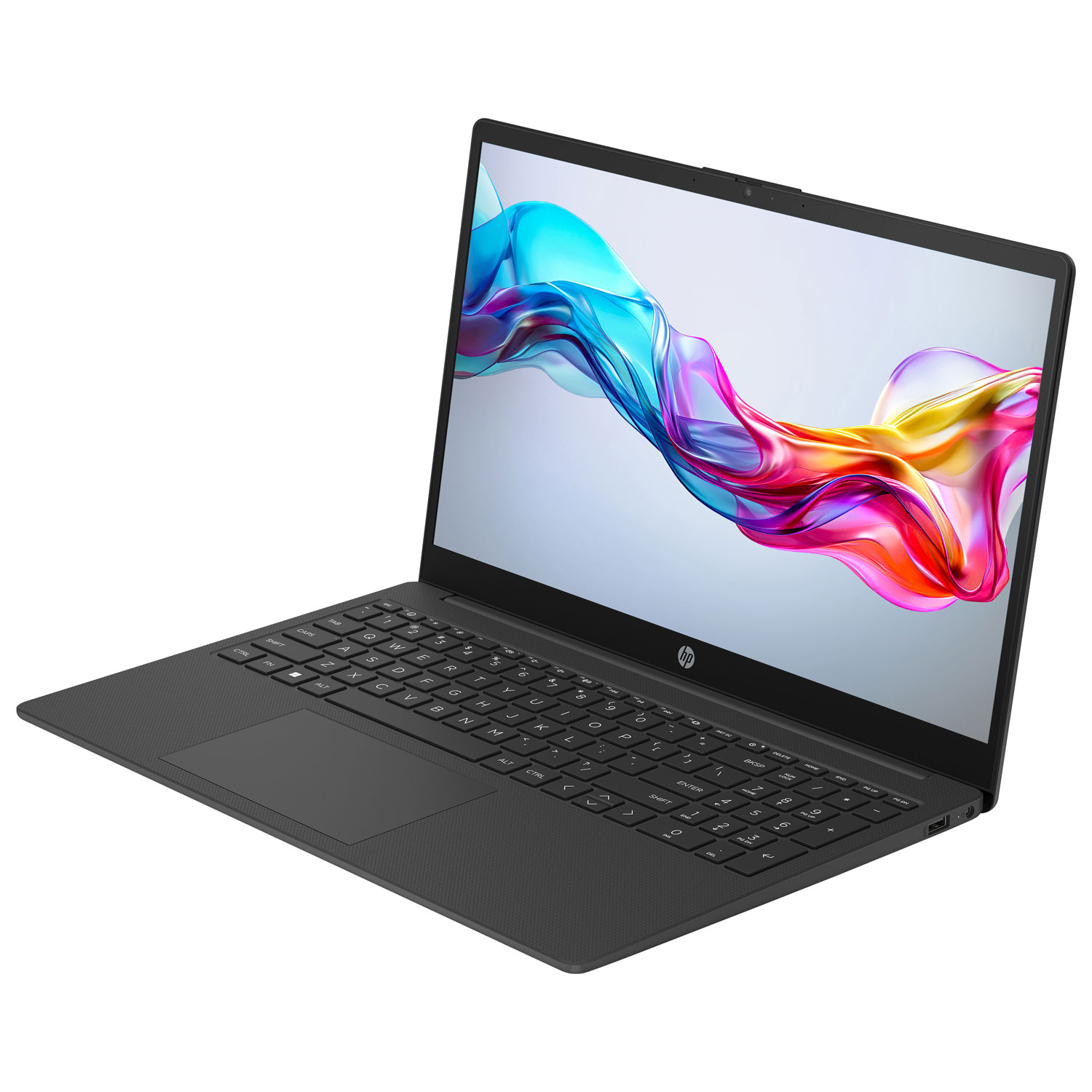 Portable de 15,6 po de HP avec Microsoft 365 pendant 1 an - Noir de jais