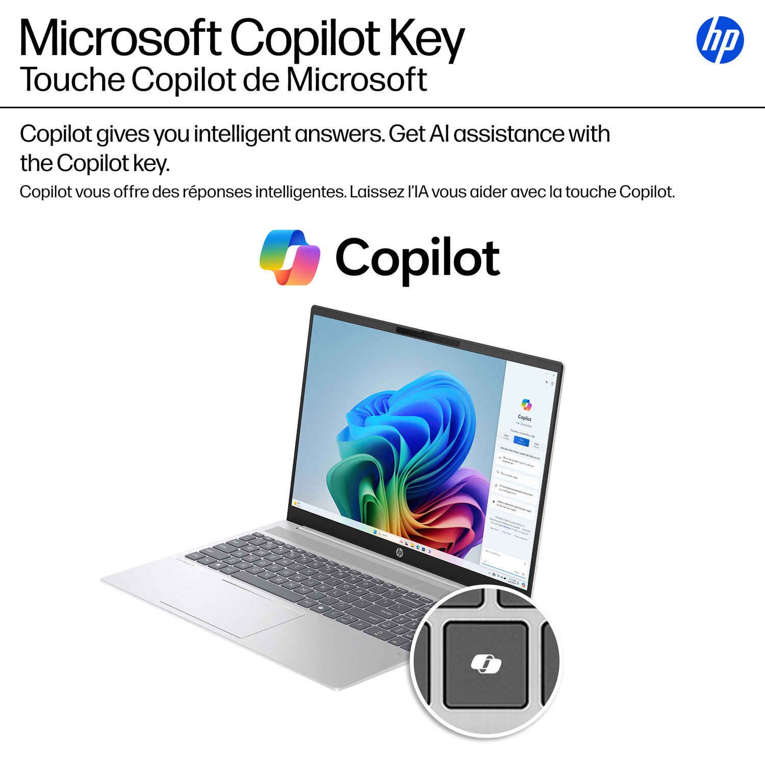 Portable DELO Copilot+ PC de 16 po OmniBook de HP - Argent glacier