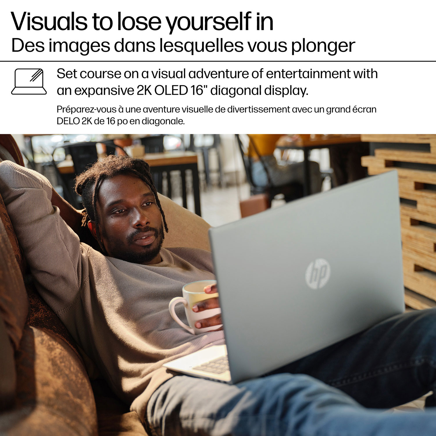 Portable DELO Copilot+ PC de 16 po OmniBook de HP - Argent glacier