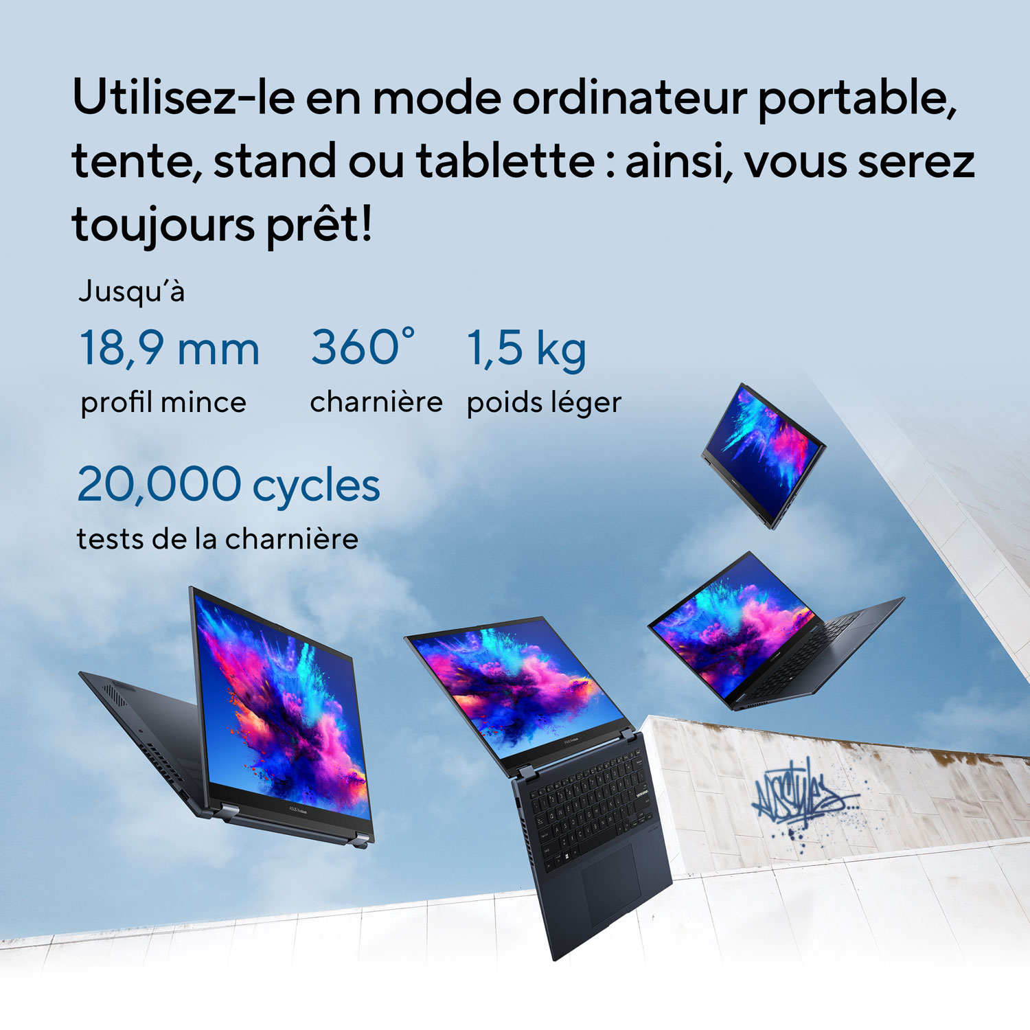 ASUS Vivobook S 14 Flip 14" Touchscreen Business Laptop - Quiet Blue