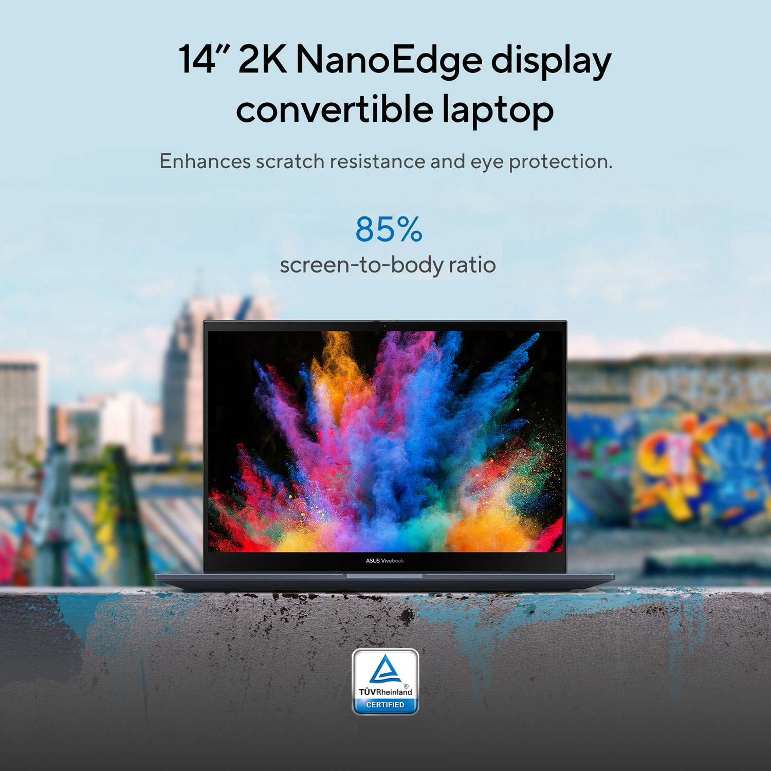 ASUS Vivobook S 14 Flip 14" Touchscreen Business Laptop - Quiet Blue