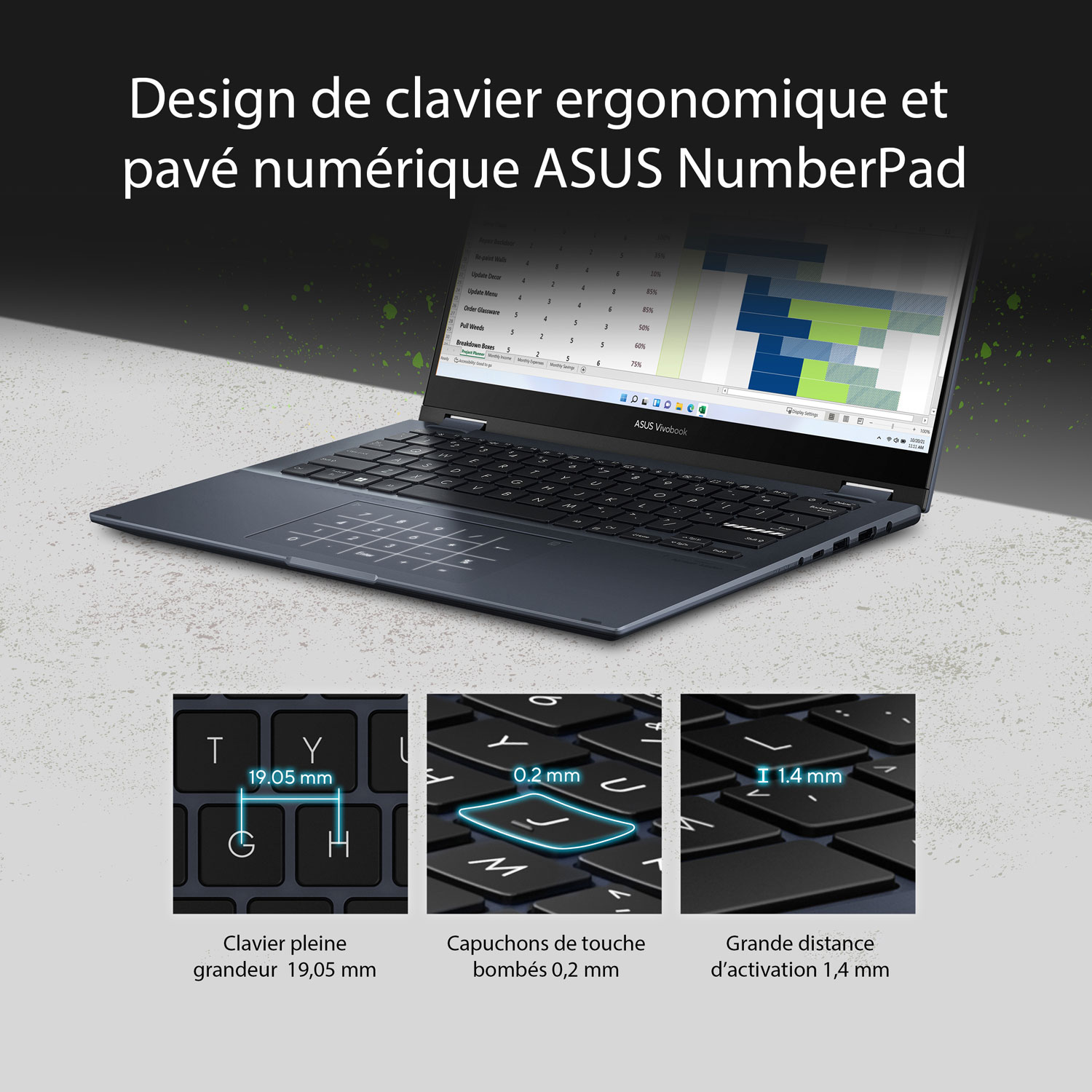 ASUS Vivobook S 14 Flip 14" Touchscreen Business Laptop - Quiet Blue