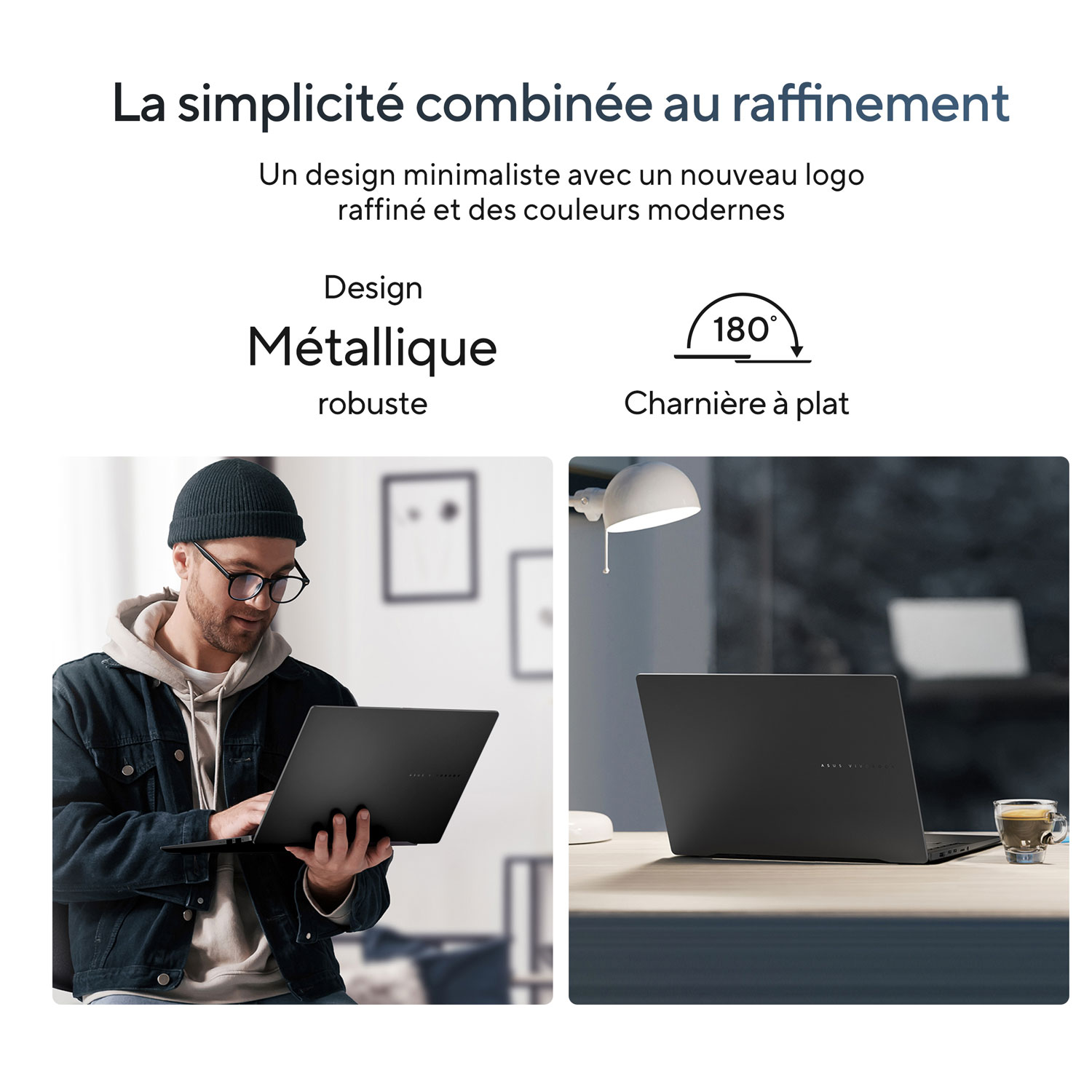 Portable professionnel de 14 po Vivobook S 14 d'ASUS - Noir neutre