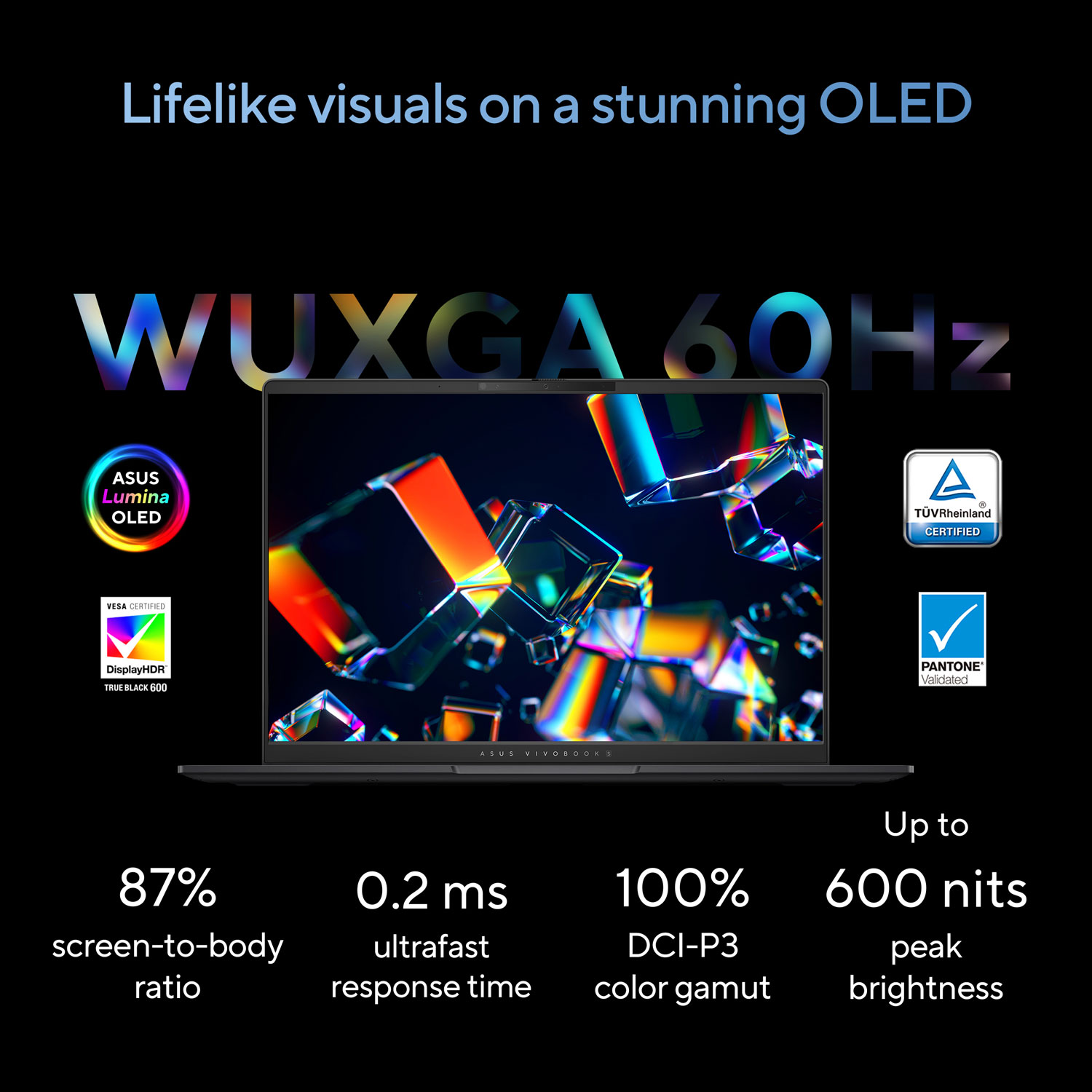 Portable professionnel de 14 po Vivobook S 14 d'ASUS - Noir neutre