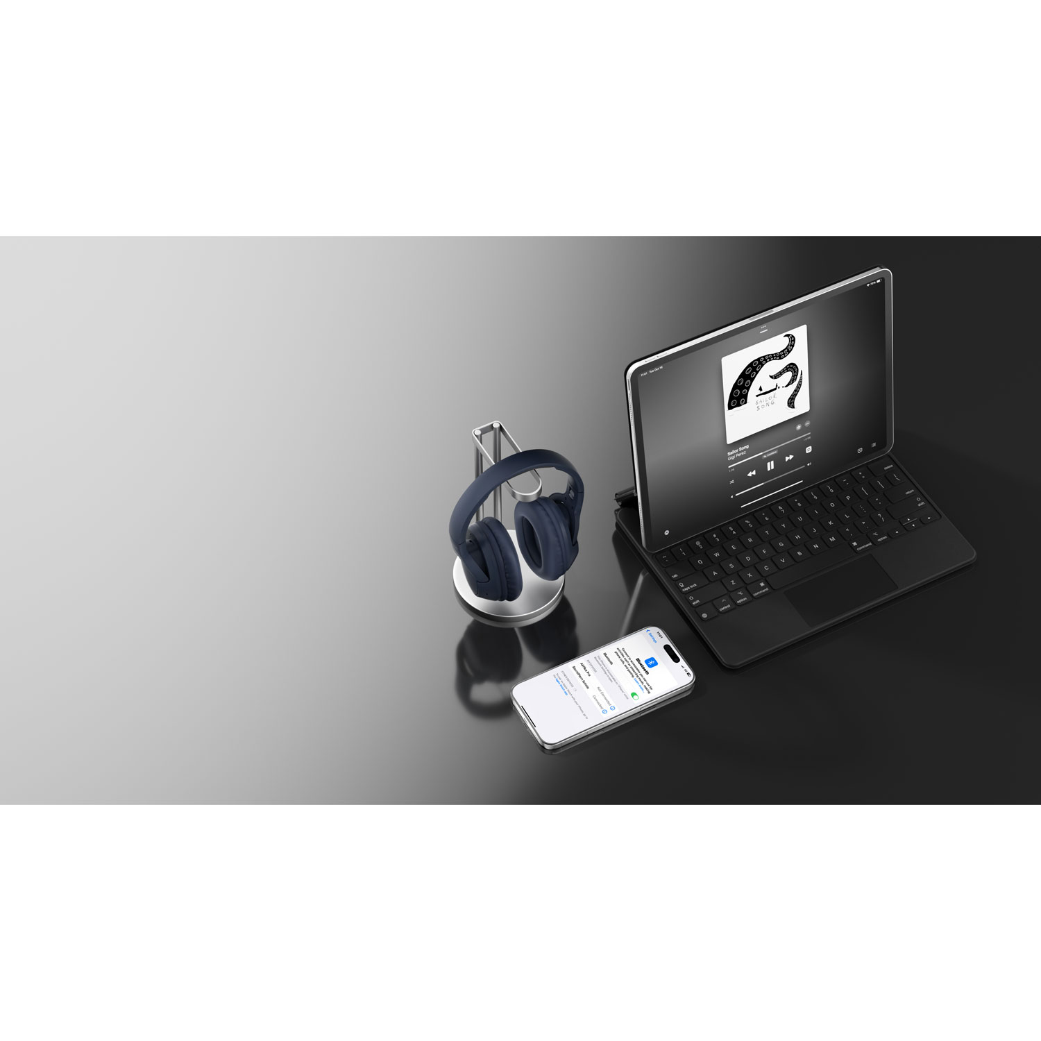 Belkin SoundForm Surround Over-Ear Sound Isolating True Wireless Headphones - Black