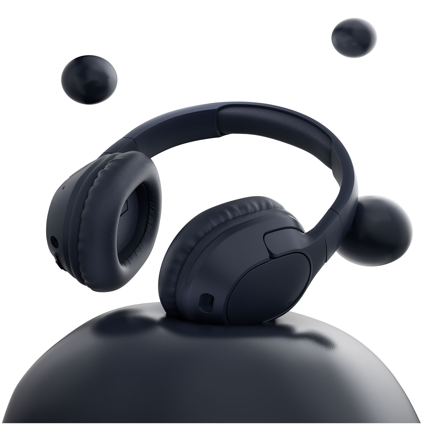 Belkin SoundForm Surround Over-Ear Sound Isolating True Wireless Headphones - Black