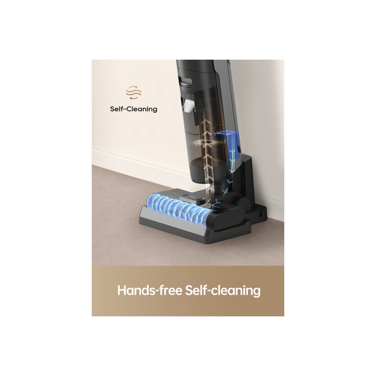 Dreame H12S Wet Dry Vacuum, Smart Floor Cleaner Cordless Vacuum/Mop for Hard Floors, Edge Cleaning with Dirt Detection, Hot Air Drying, Great for