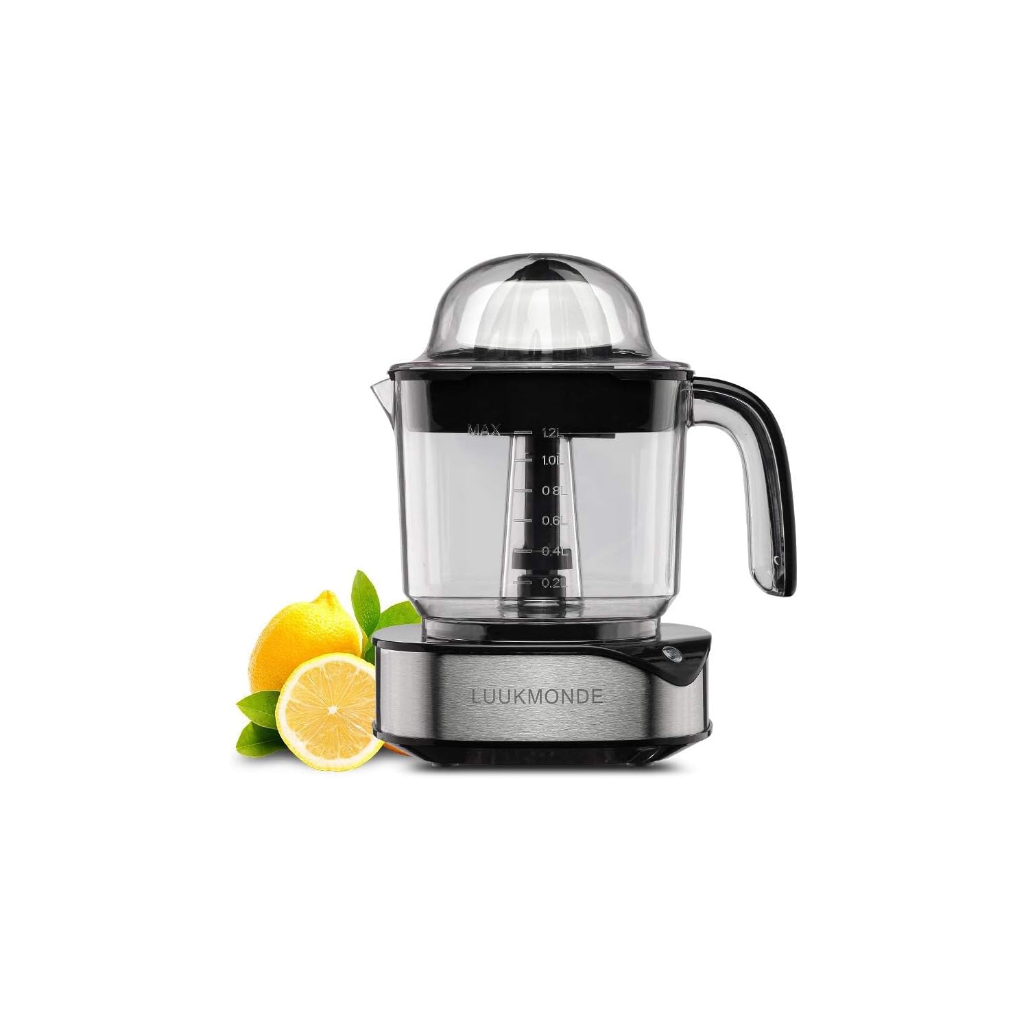 Electric Citrus Juicer 1.2L Large Volume, Orange Juicer with Powerful Motor and LED Working Lamp, Electric Lemon Squeezer for Orange Lemon Lime