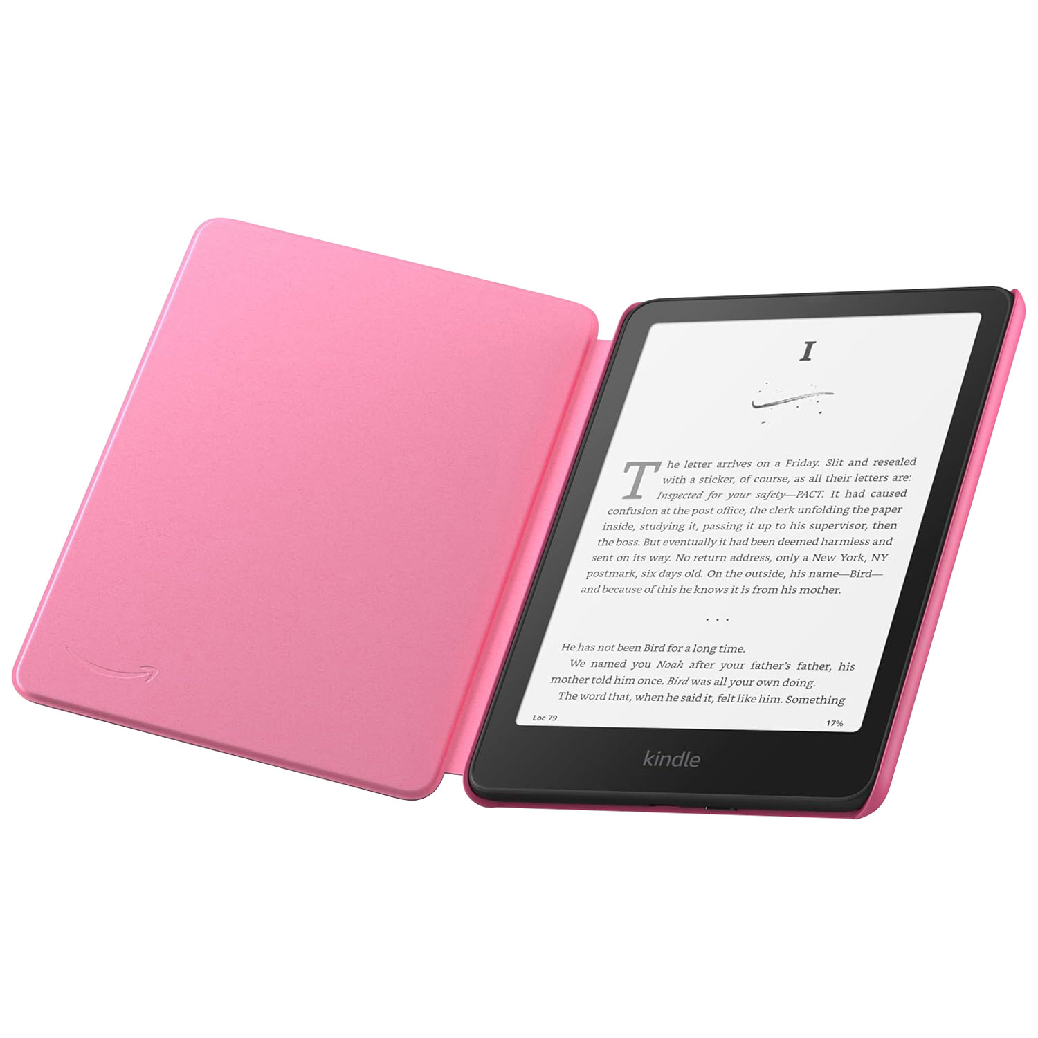 Étui en tissu pour Kindle Paperwhite d'Amazon - Framboise