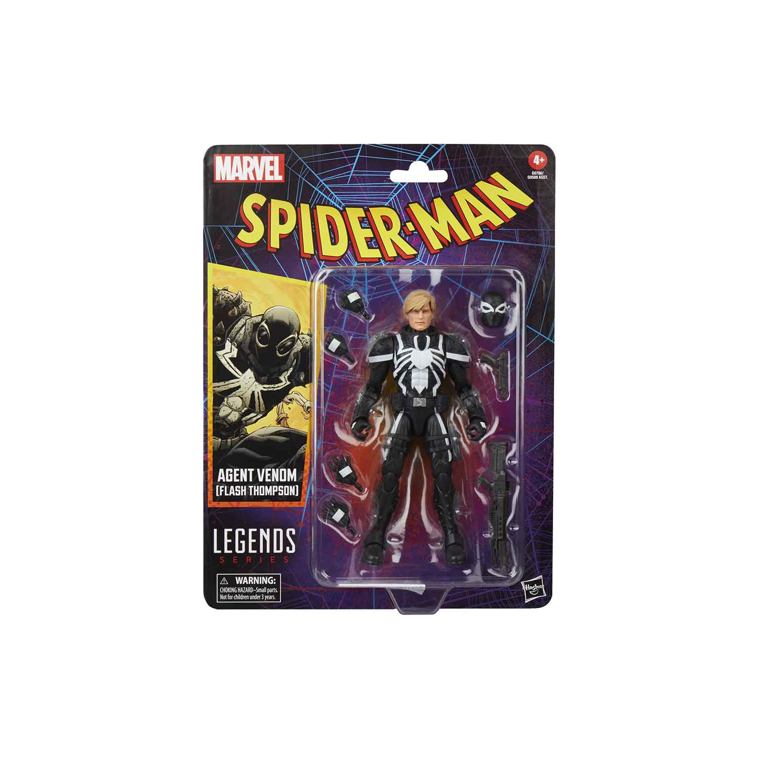 Marvel Legends Retro 6 Inch Action Figure Spider-Man Wave 5 - Agent Venom (Flash Thompson)