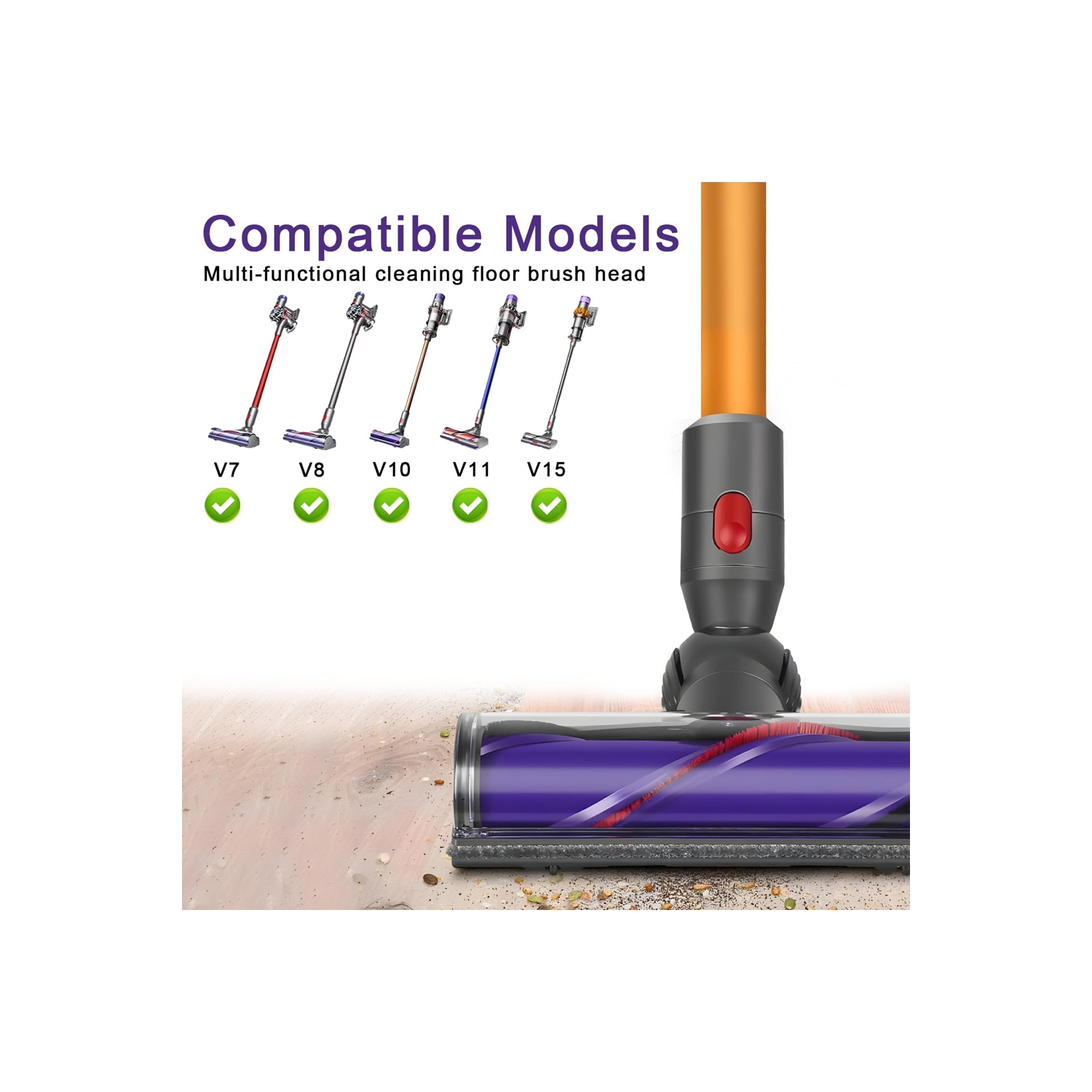 Motorhead pour aspirateur sans fil V7 V8 V10 V11 V15 Cyclone compatible