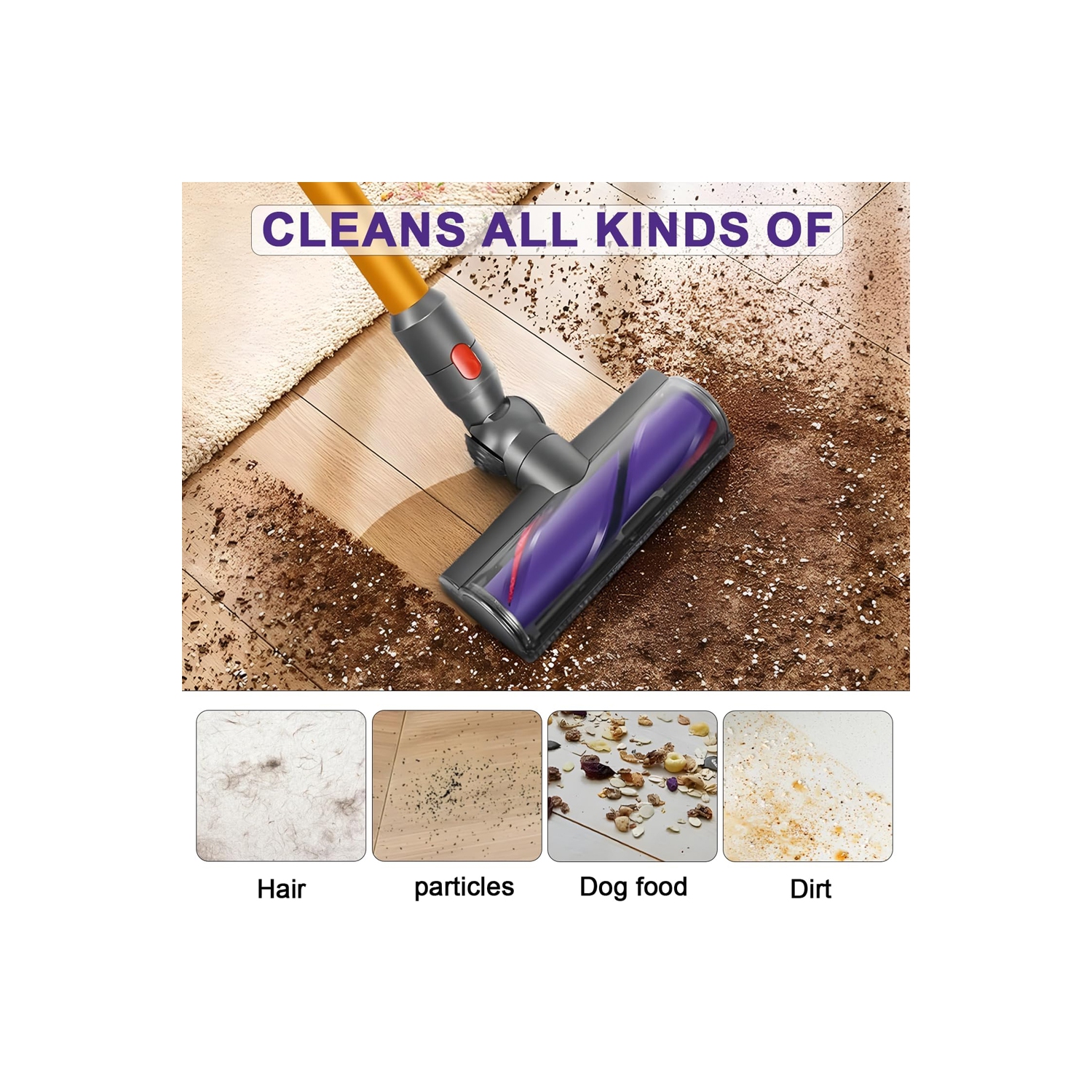 Motorhead pour aspirateur sans fil V7 V8 V10 V11 V15 Cyclone compatible