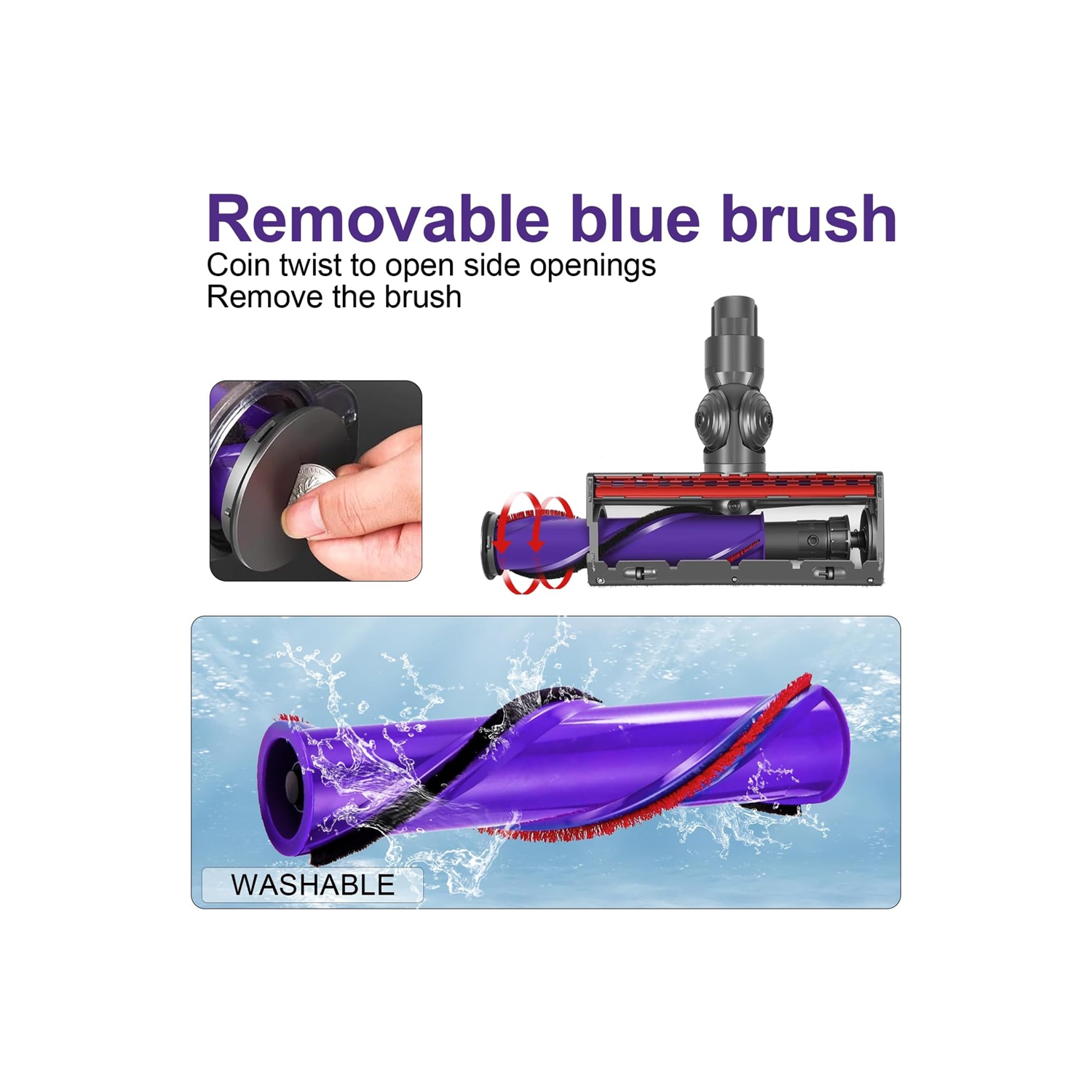 Motorhead pour aspirateur sans fil V7 V8 V10 V11 V15 Cyclone compatible