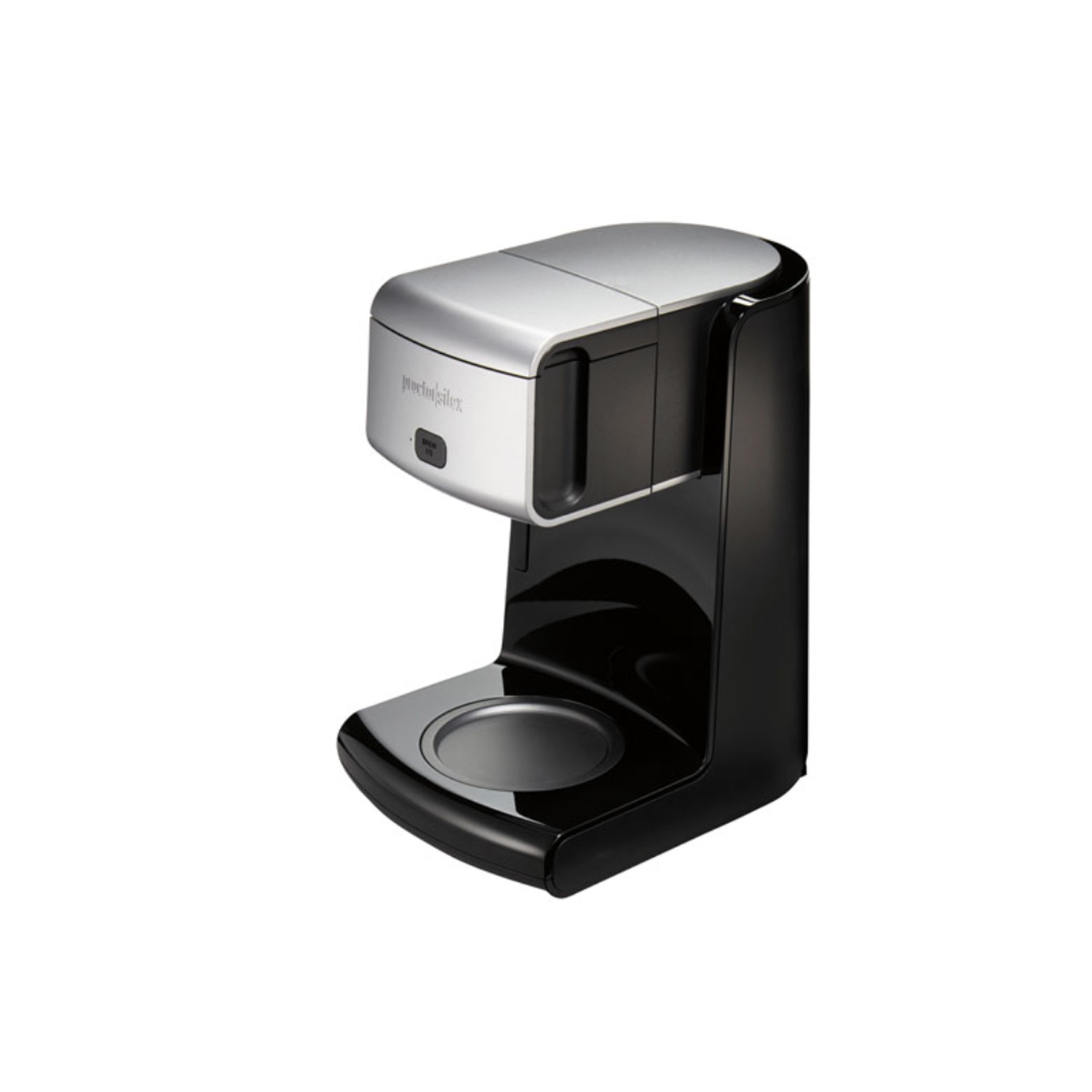 Proctor-Silex 12 Cup FrontFill Drip Coffee Maker with Glass Carafe, Black and Silver