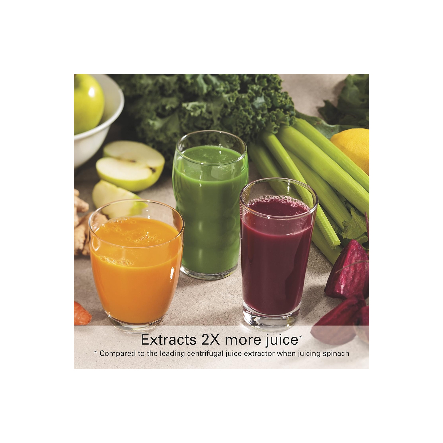 Hamilton Beach – Centrifugeuse électrique à extraction lente, pour fruits et légumes, argenté