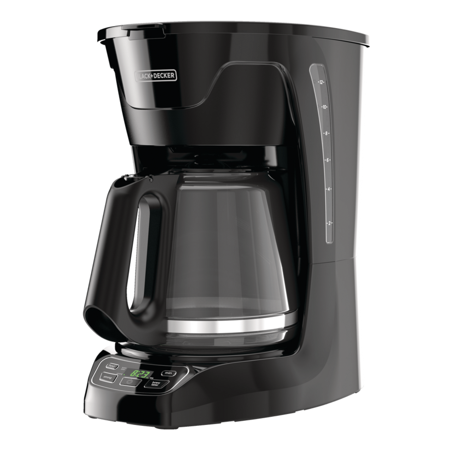 Black & Decker 12-Cup Programmable Coffee Maker with Glass Carafe – Black