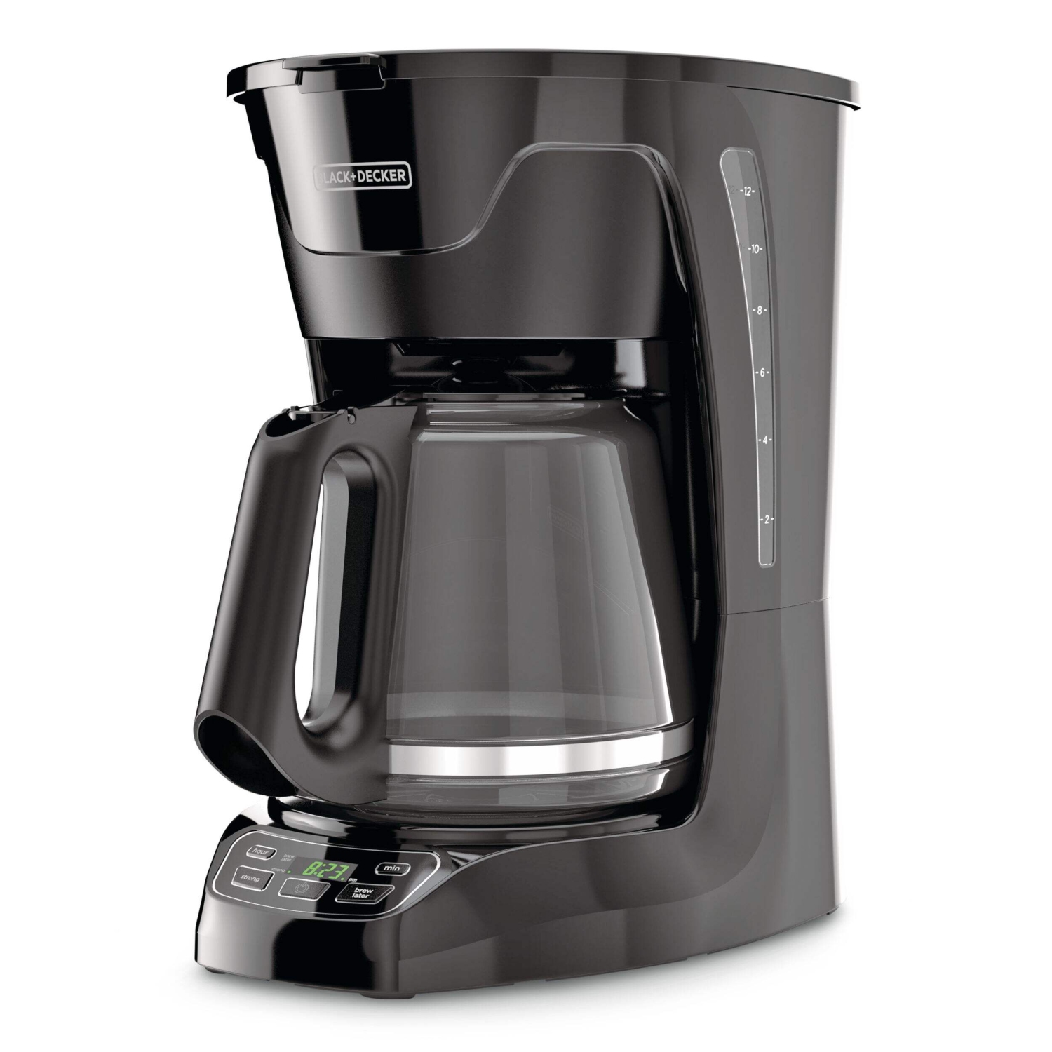 Black & Decker 12-Cup Programmable Coffee Maker with Glass Carafe – Black