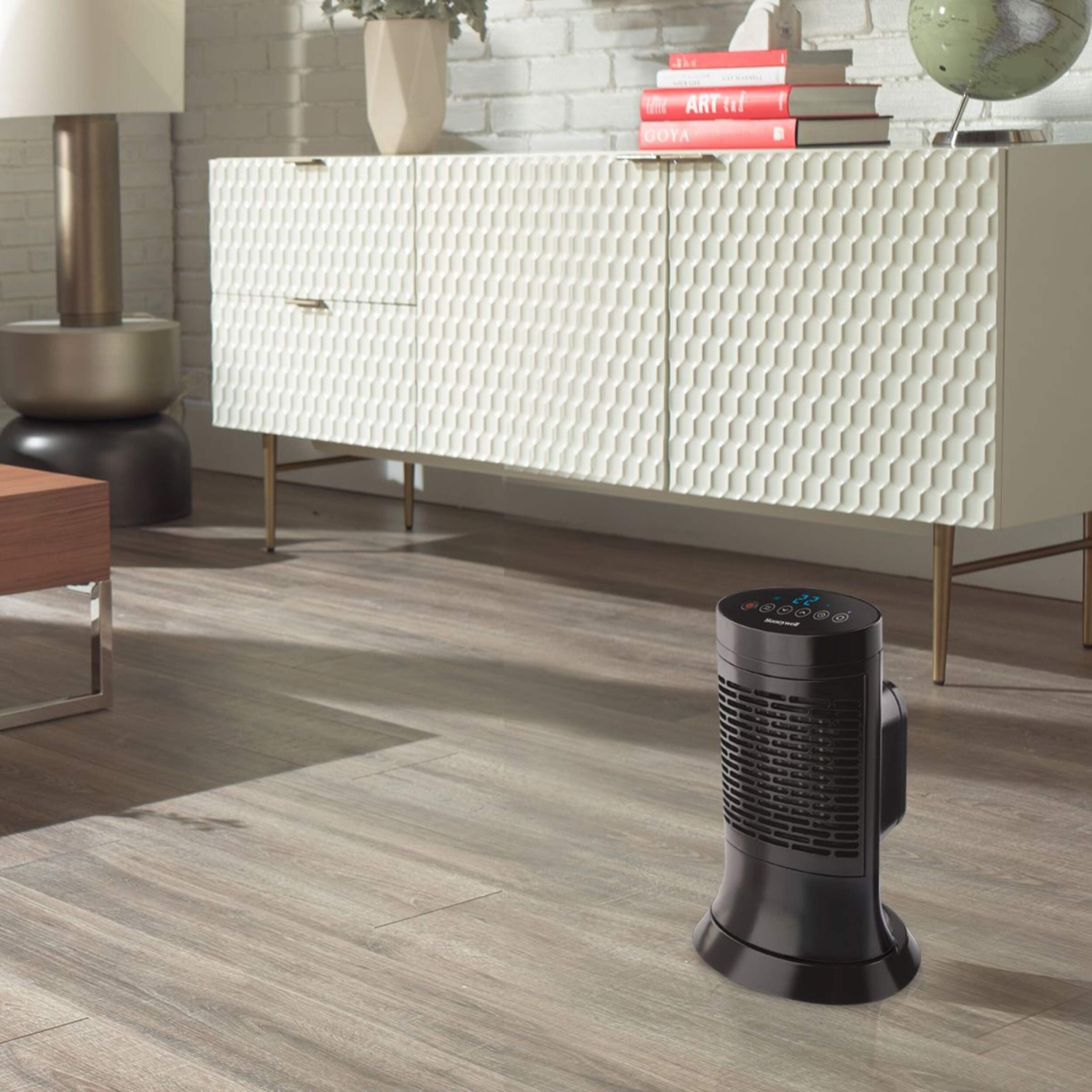 Honeywell – Petit radiateur vertical numérique en céramique HCE351C – 1500 W, noir