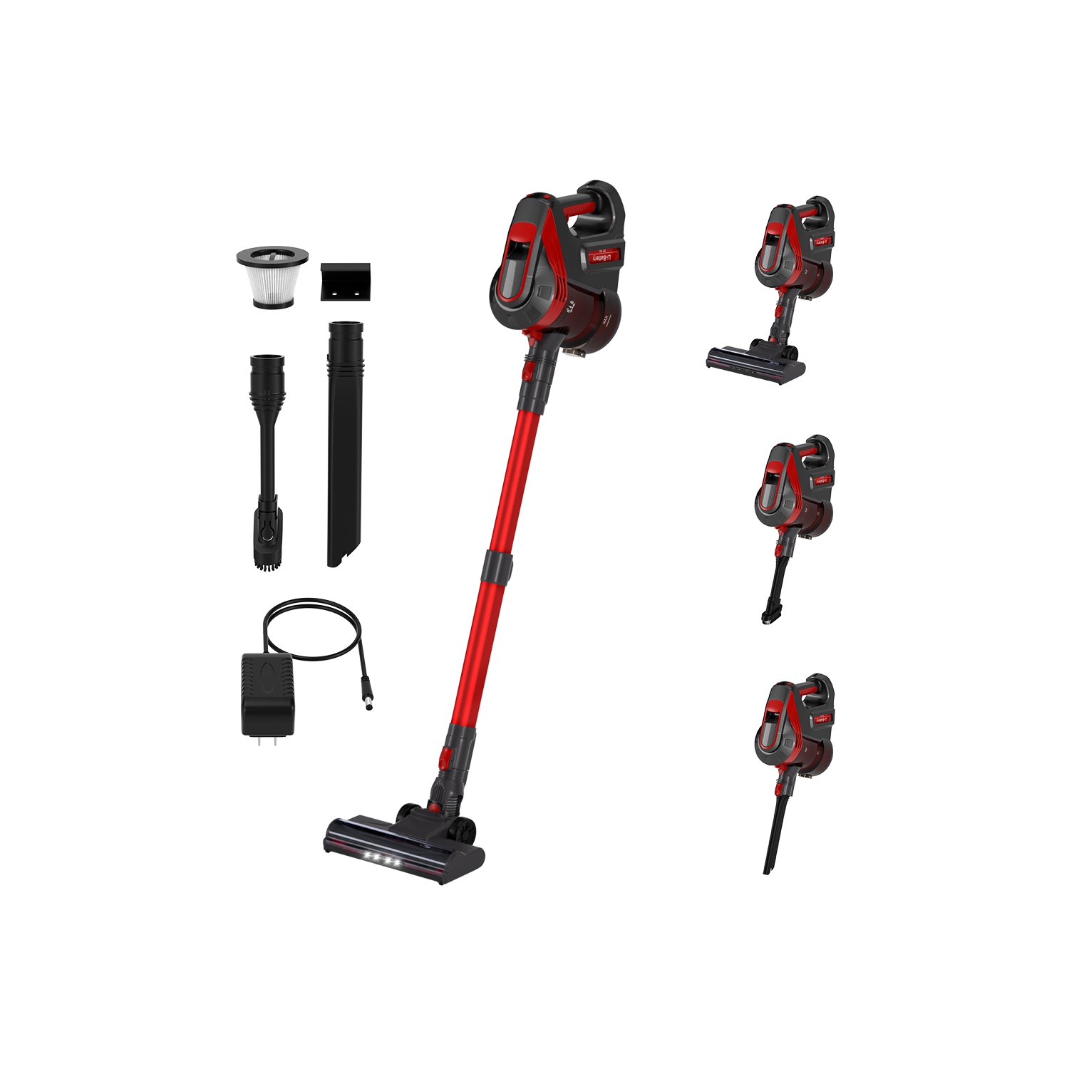 Aspirateur-balai léger sans fil de Topteng pour planchers de bois franc Carpet Pet Hair Home/Car Clean