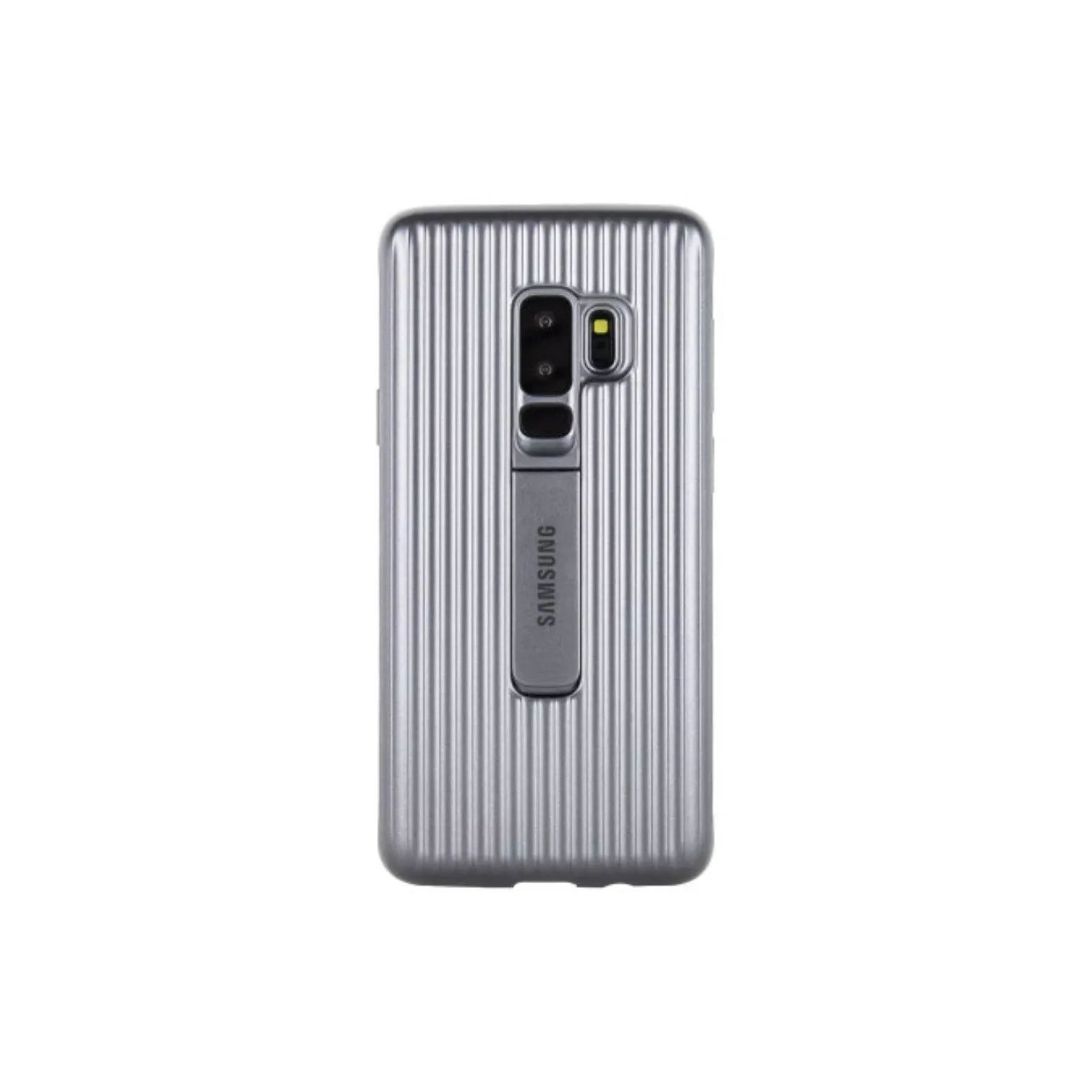 Samsung Galaxy S9+ Protective standing cover-silver