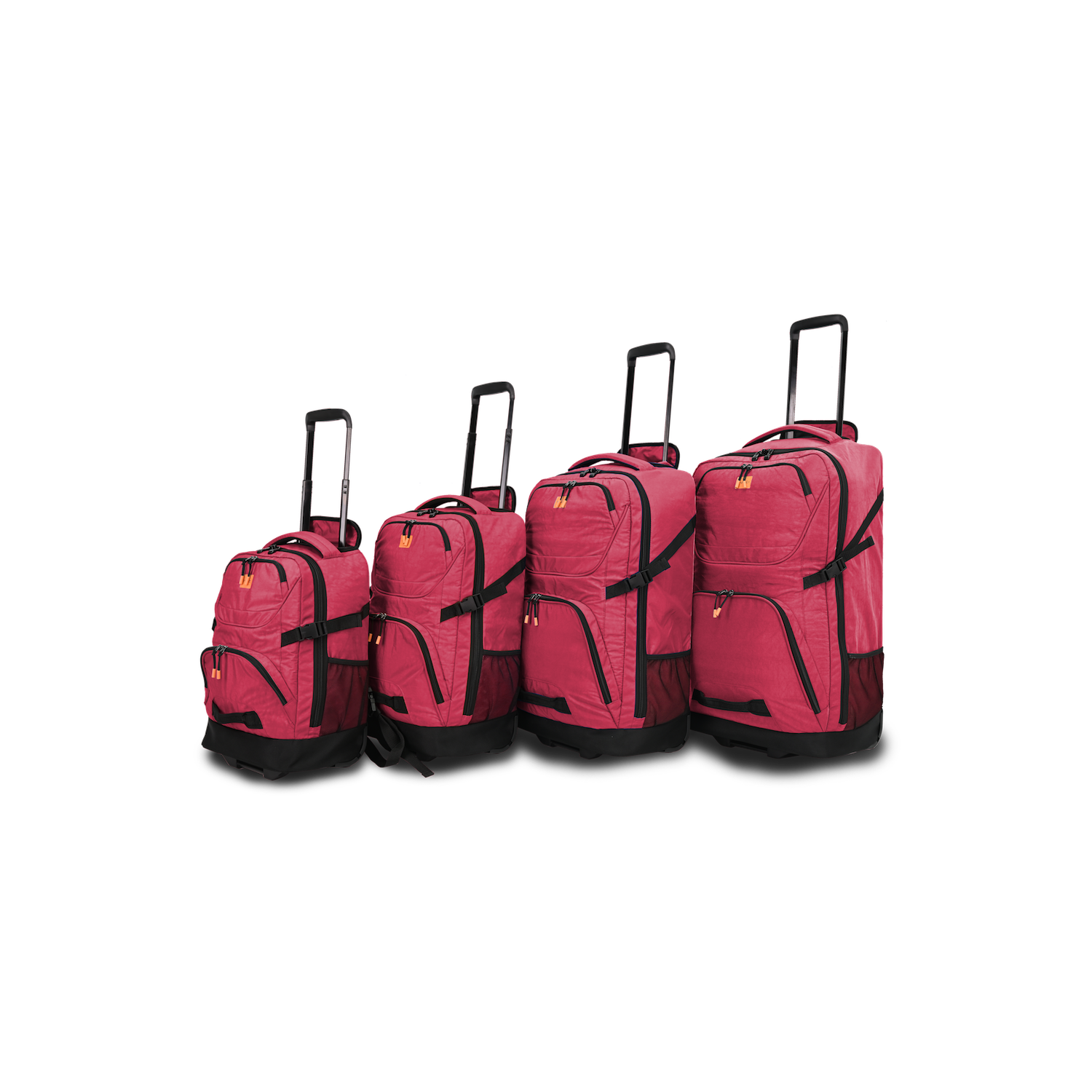 TUCCI Italy Scorre 4pc Luggage Suitcase-Pink