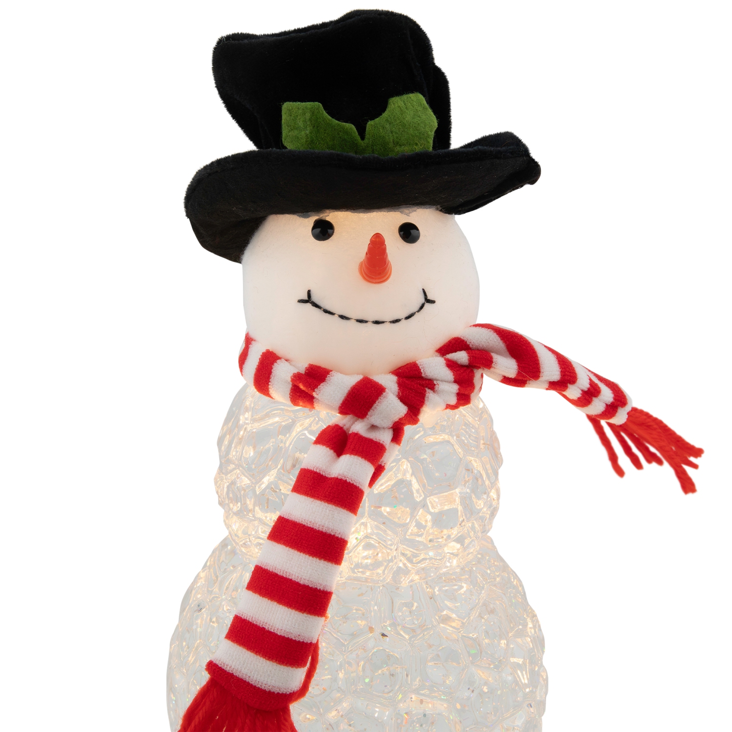 Boule à neige de Noël illuminée et musicale en forme de bonhomme de neige de LED - 12&nbsp;po