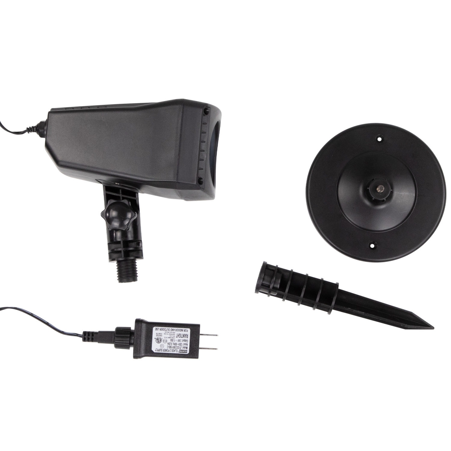 Spiderweb with Falling Spiders Halloween Outdoor Light Projector - 7"