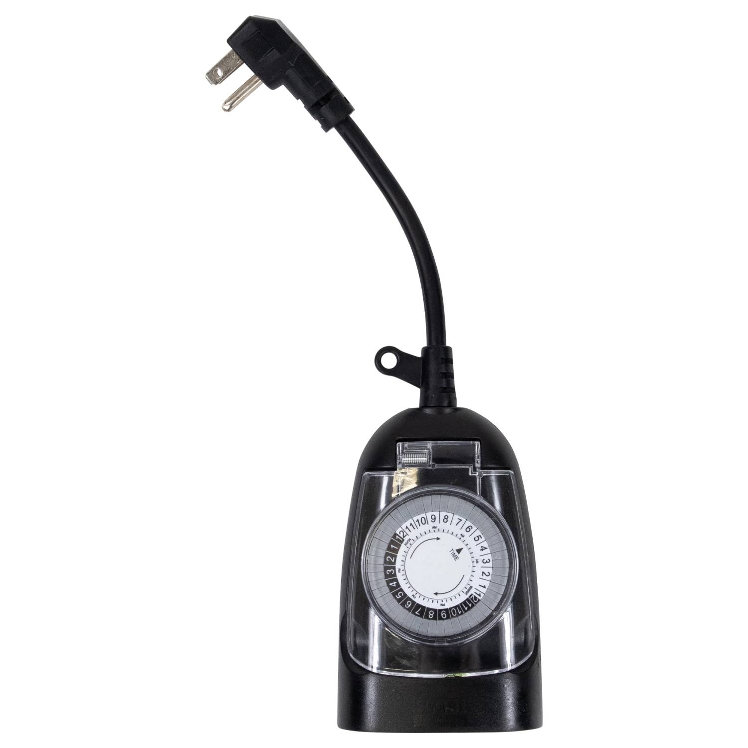 24-Hour Heavy Duty Plug-In Timer - 5" - Black