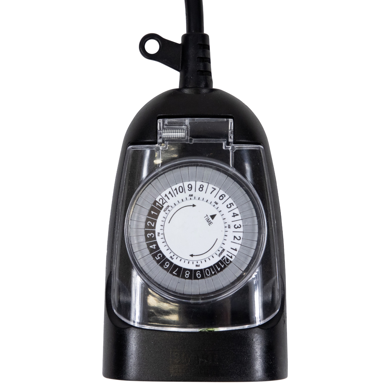 24-Hour Heavy Duty Plug-In Timer - 5" - Black