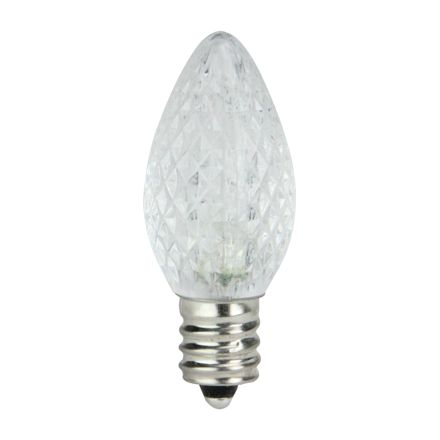 Paquet de 25 ampoules de Noël de rechange C7 blanc pur LED