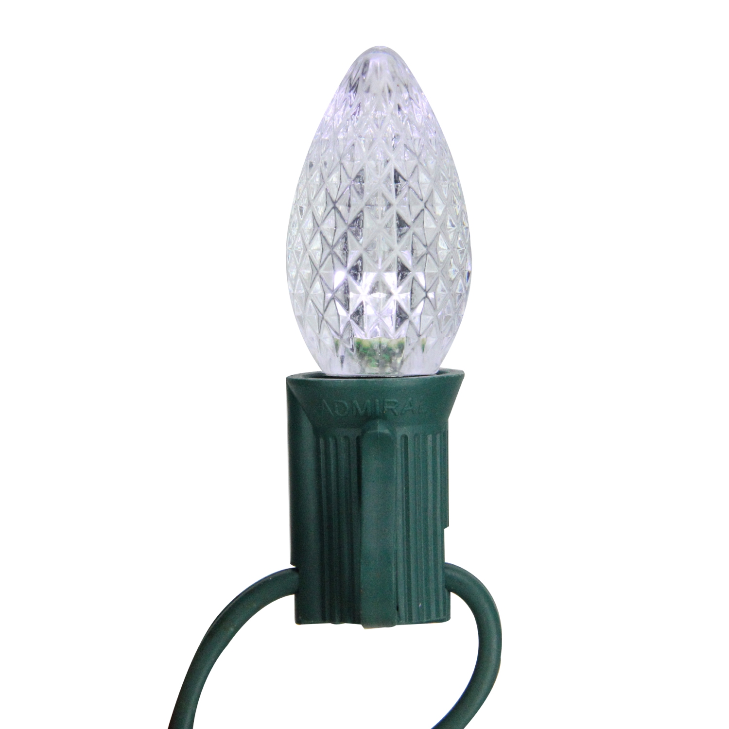 Paquet de 25 ampoules de Noël de rechange C7 blanc pur LED