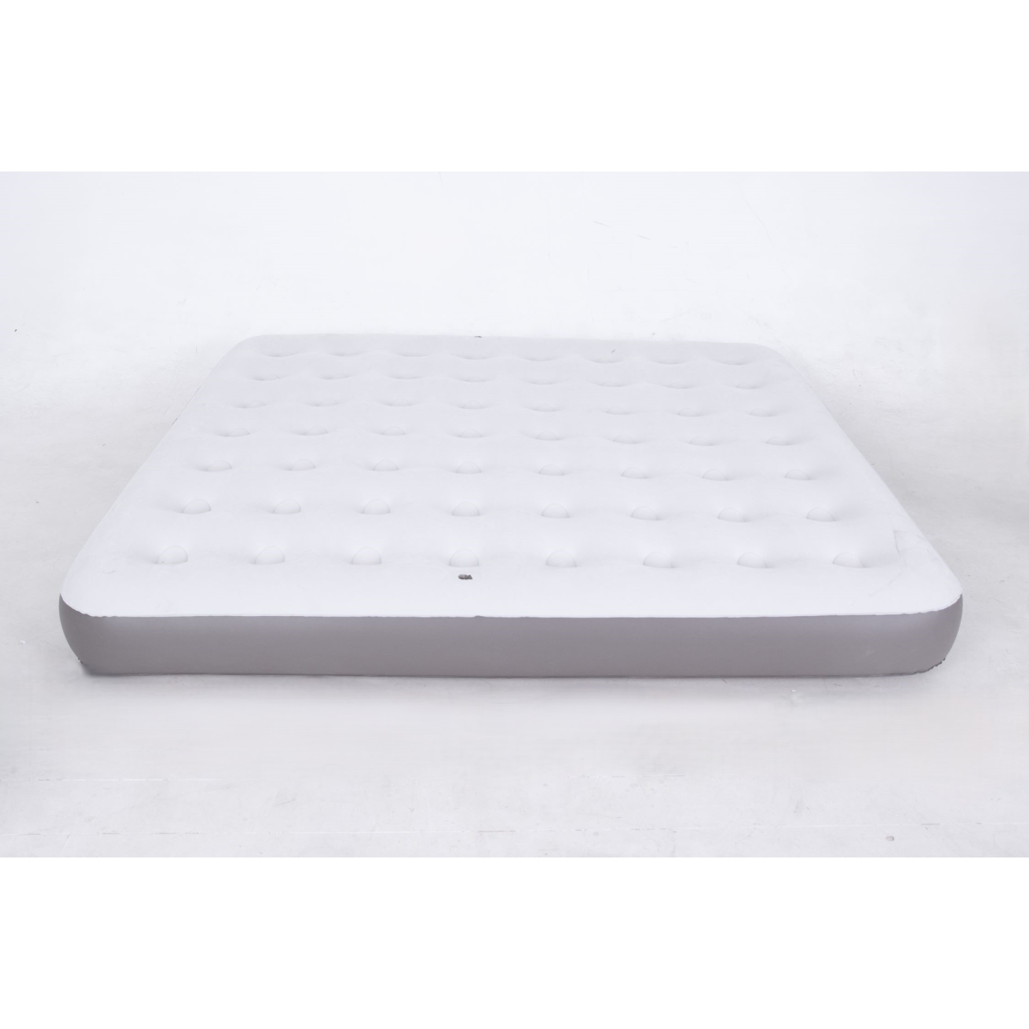 Inflatable Flocked Airbed with Rechargeable Bulit-In Electric Pump - King