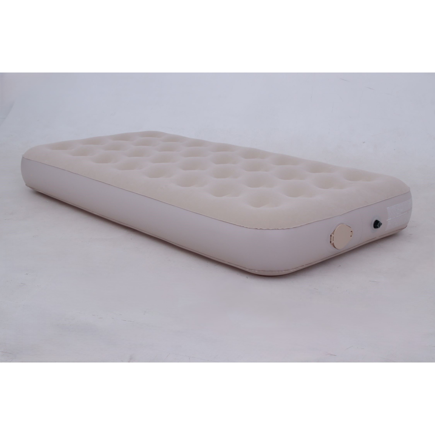 Flocked Inflatable Airbed with Rechargeable Bulit-In Electric Pump - Twin