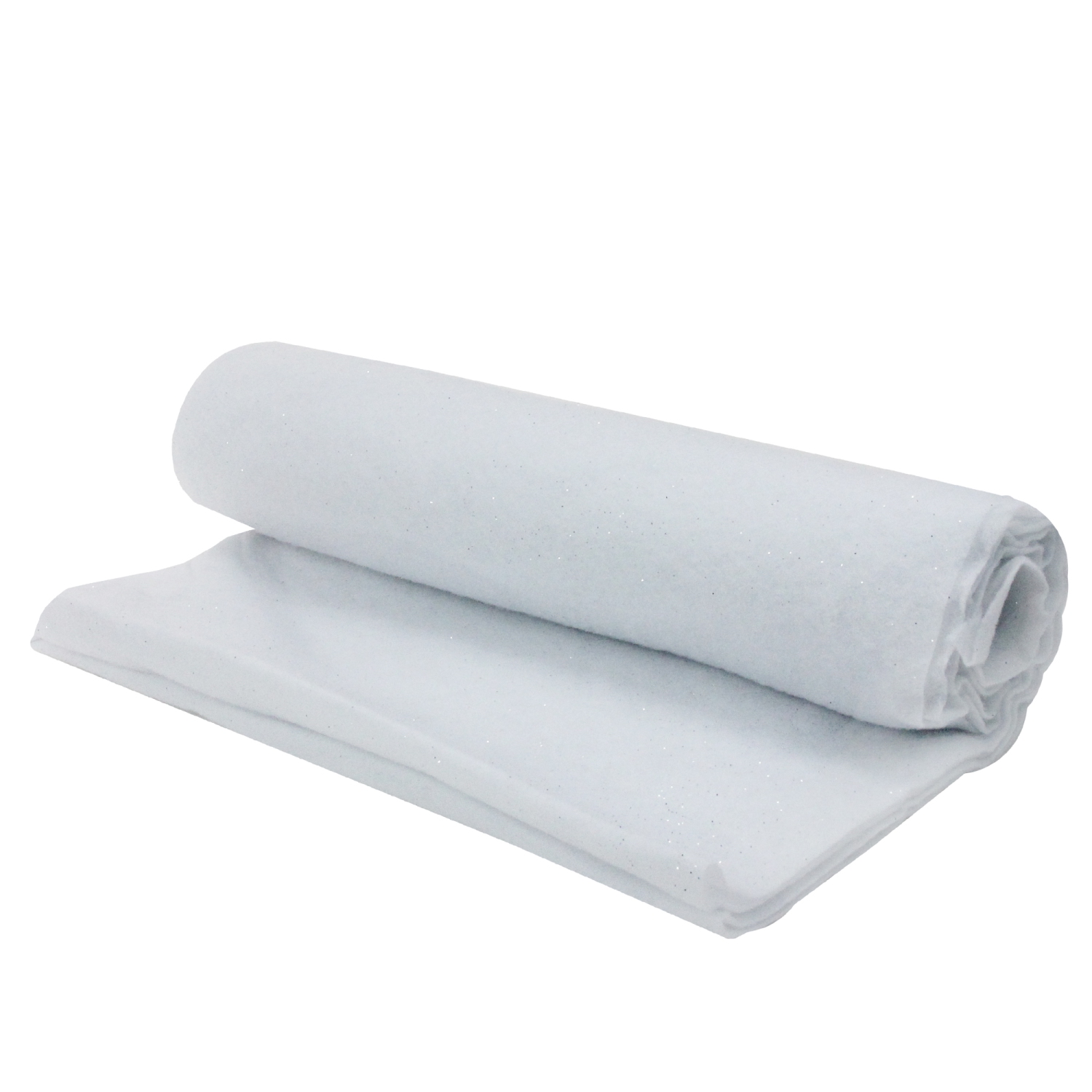 Glittered Artificial Snow Christmas Blanket - 8' x 3' - White