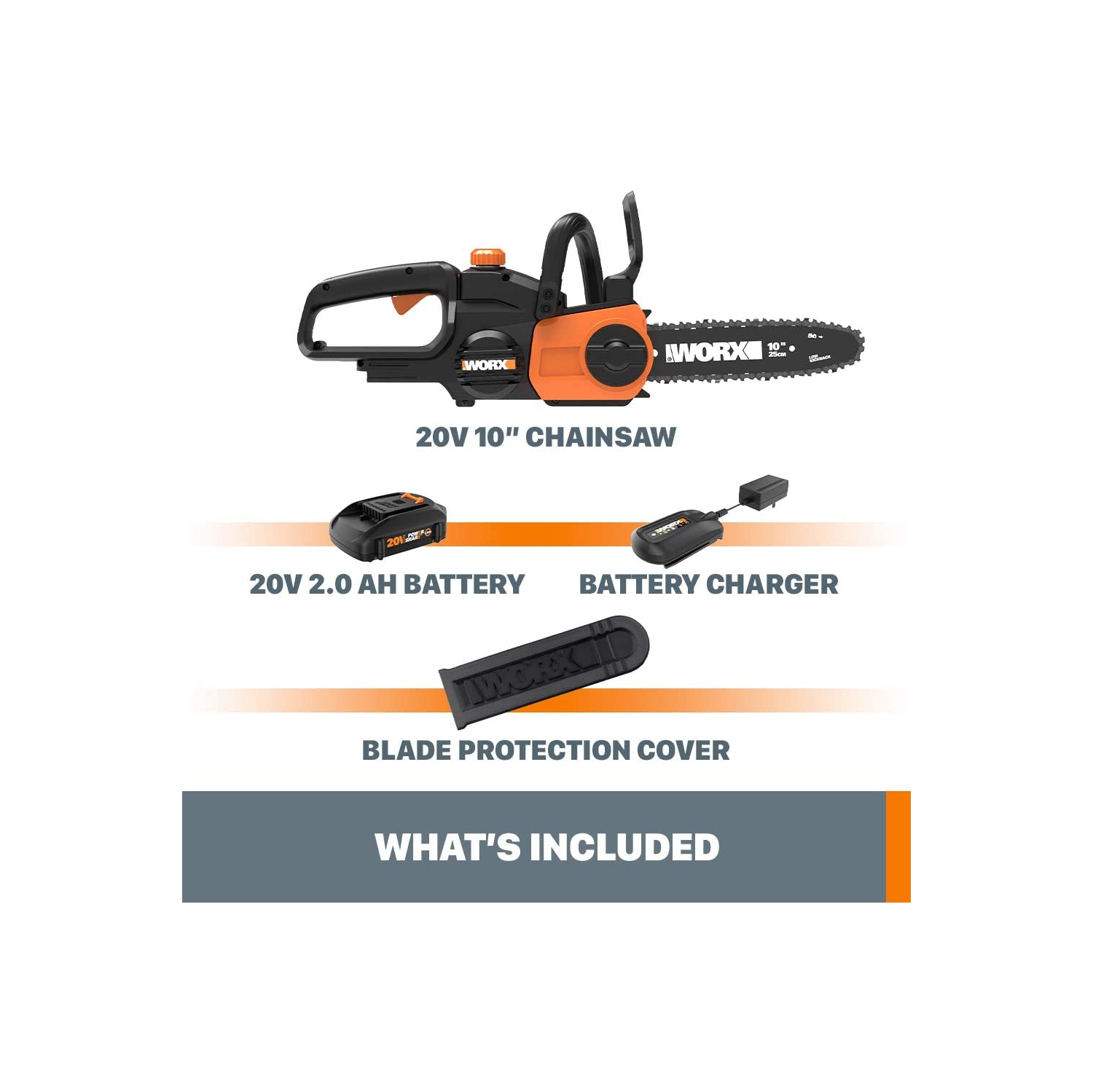 Worx - 10" Cordless Chainsaw