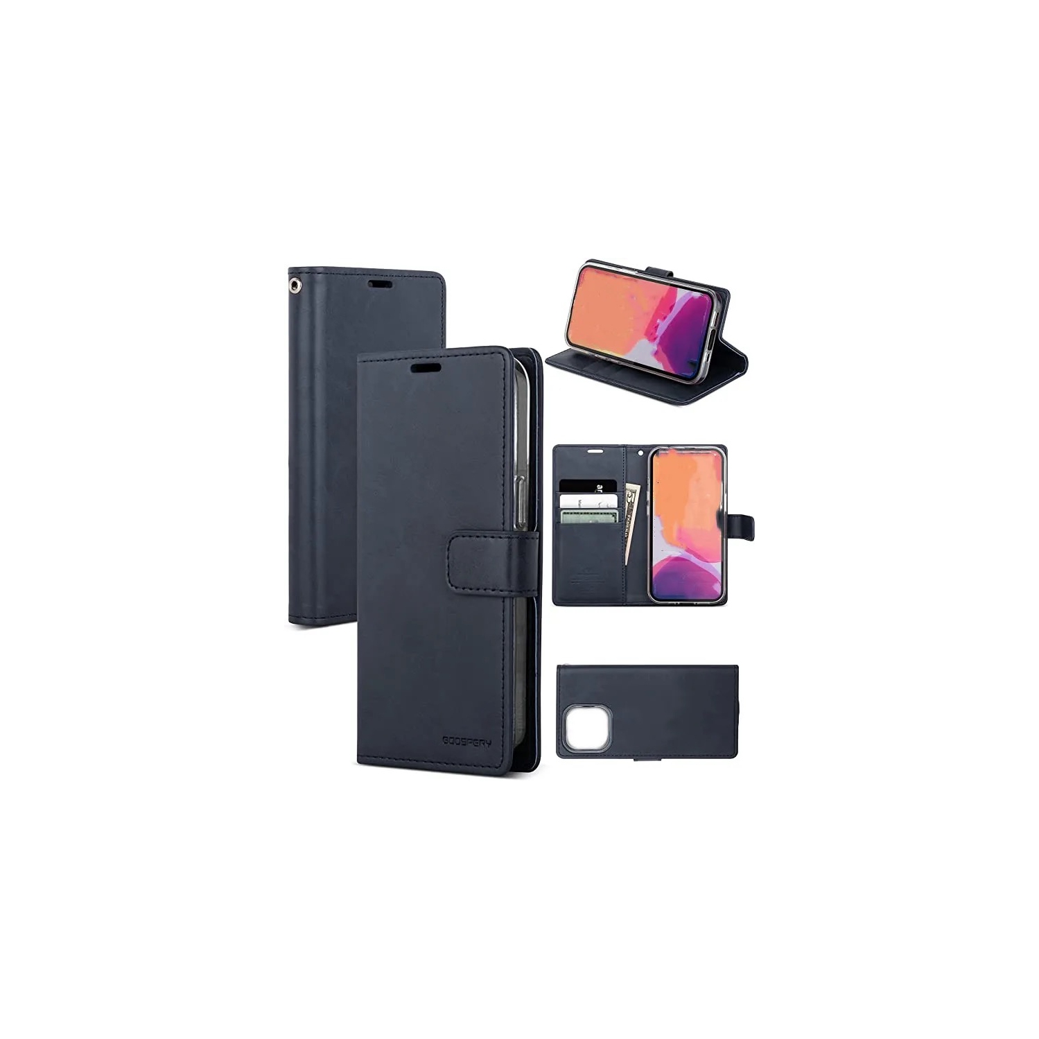 Wallet Case for iPhone 16 Plus , Premium PU Leather Flip Folio Case with Card Slot,Stand Holder and Magnetic Closure TPU Shockproof Interior