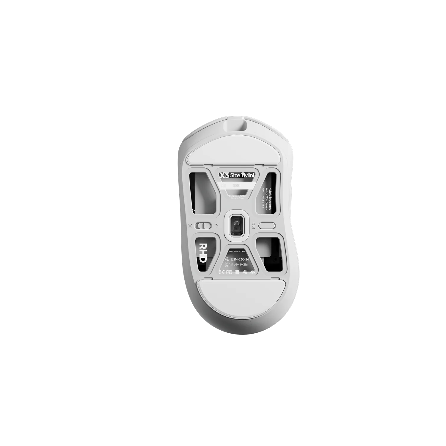 Pulsar X3 Mini Wireless Gaming Mouse - Ultra-Light 50 g, XS-1 32K DPI Sensor, 8K Polling, Ergonomic Right-Hand Design for Palm Grip or Claw Grip,