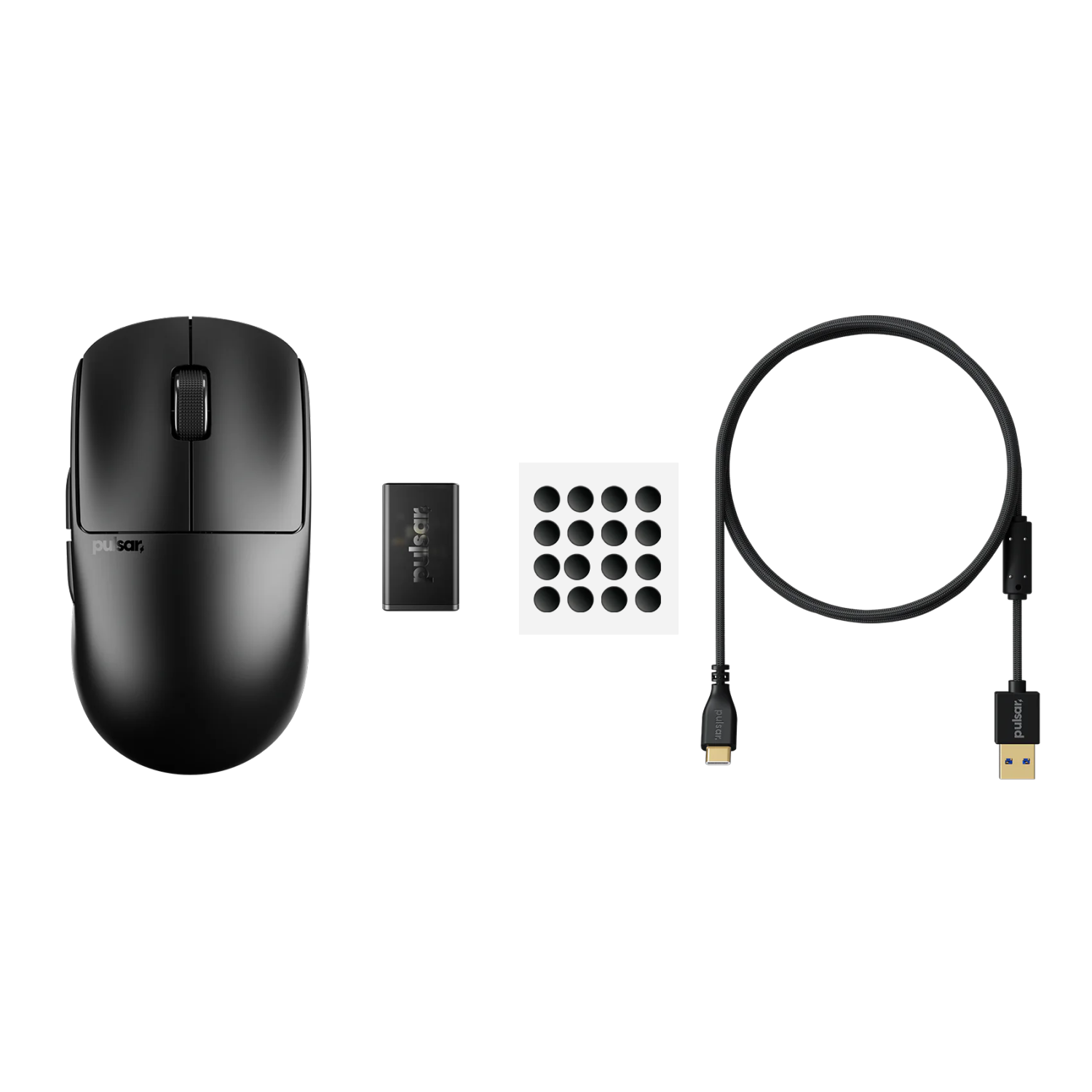 Pulsar X2 Mini CRAZYLIGHT Wireless Gaming Mouse 35g Ultra-Lightweight, 8K Polling Rate, Symmetrical Design for FPS & Esports, Includes 8K Dongle, Jet