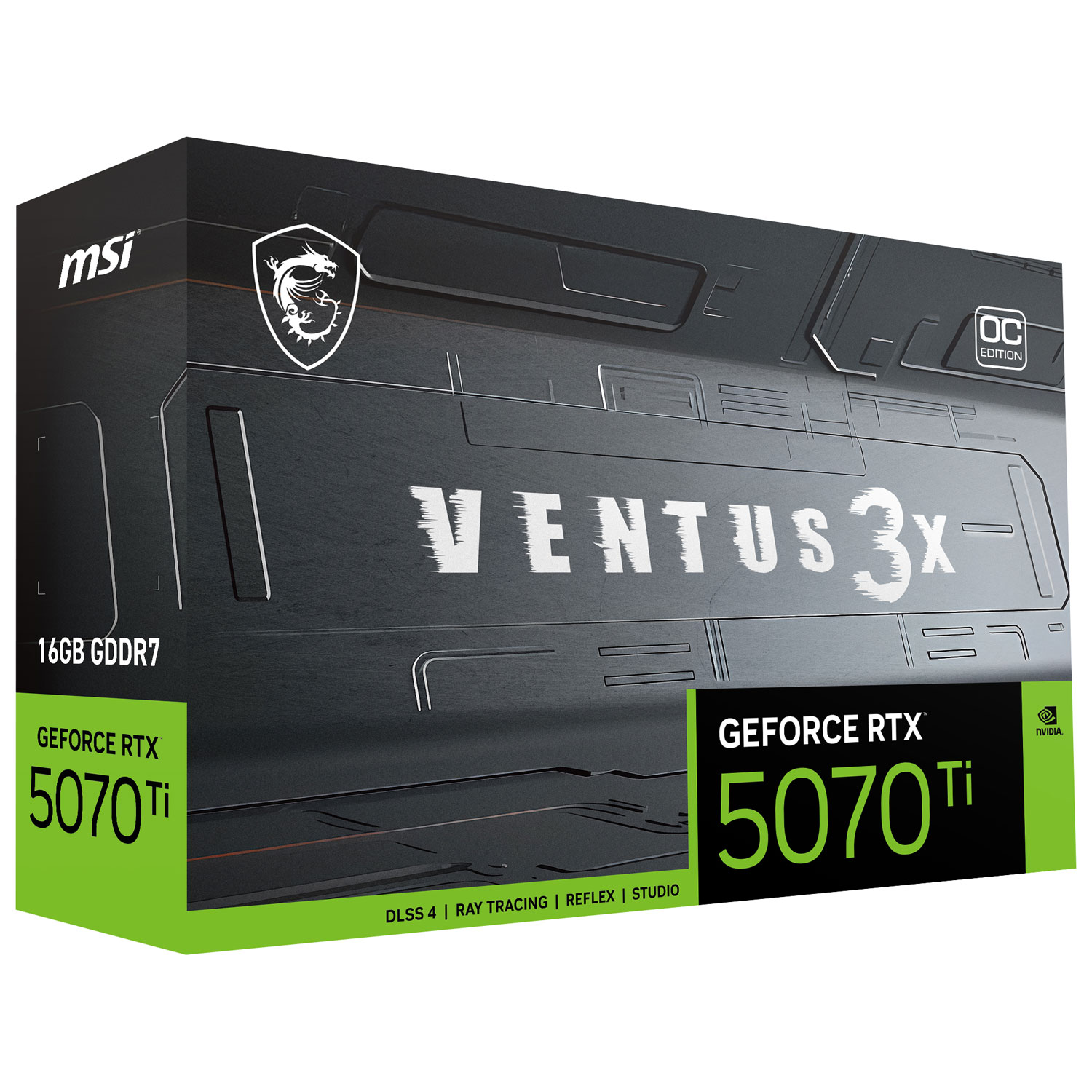 MSI GeForce RTX 5070 Ti Ventus 3X OC 16GB GDDR7 Video Card