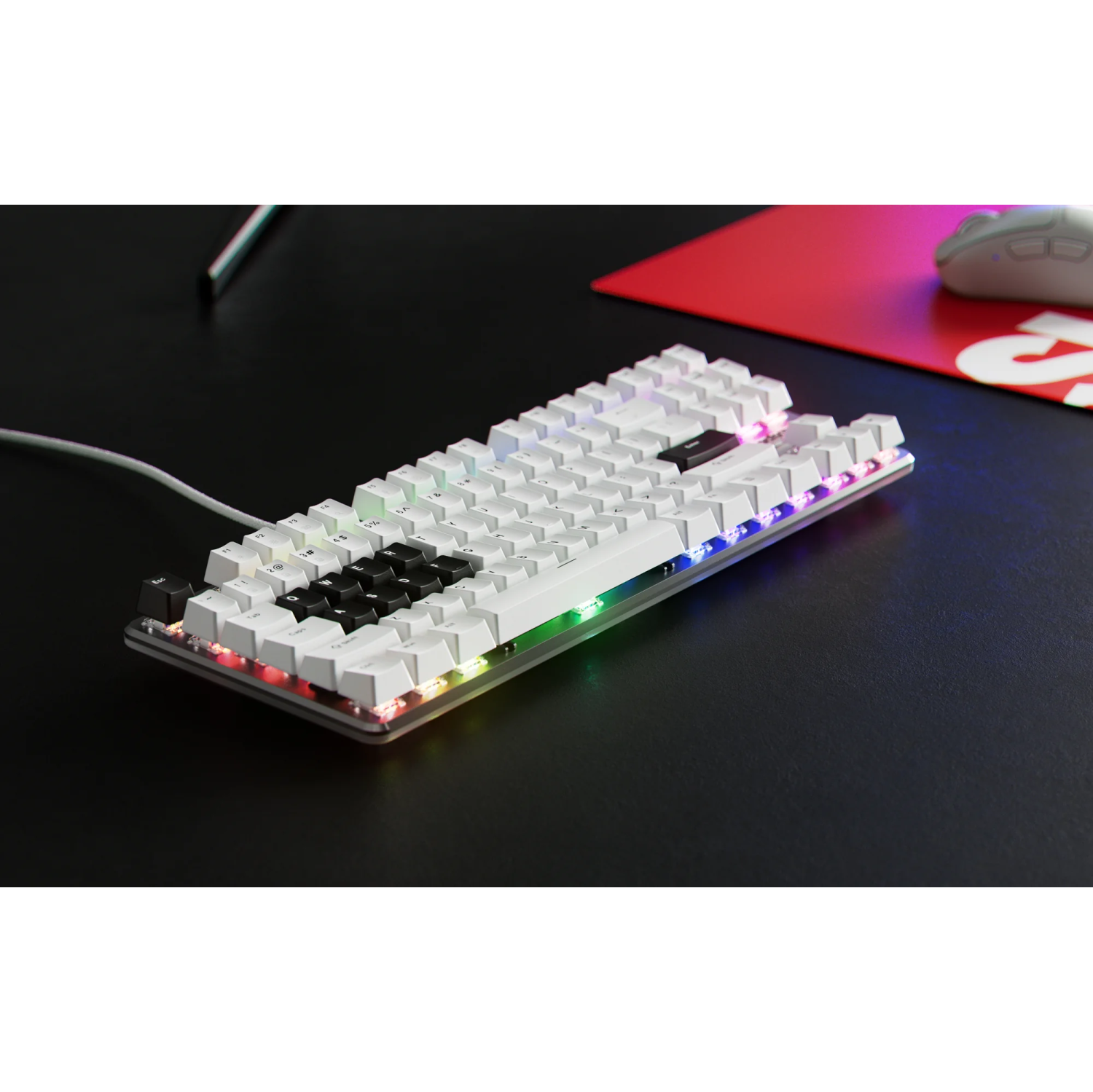 Pulsar Gaming Gears PCMK 2 Wired Hot-swappable RGB Mechanical Keyboard Hall Effect Switches Aluminum Alloy Plate TKL Layout, for Windows and Mac OS,