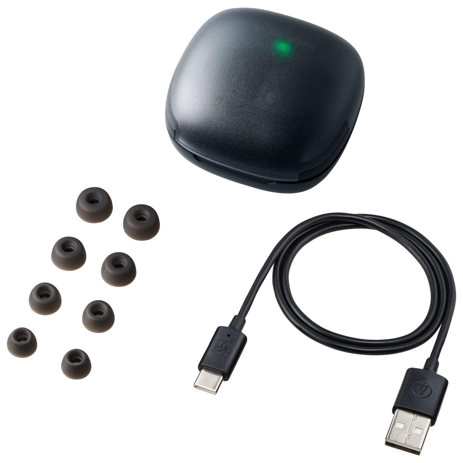 Audio-Technica ATH-CKS50TW2 In-Ear Noise Cancelling True Wireless Earbuds -Black