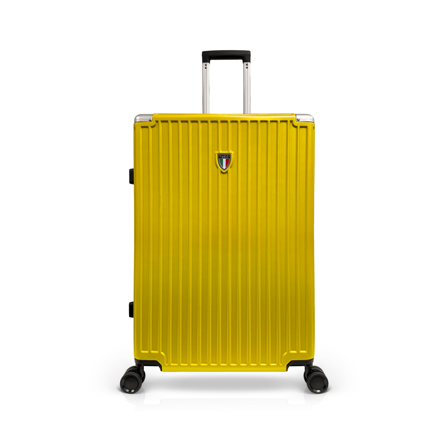 TUCCI ITALY FORTIFICATA 2PC LUGGAGE SUITCASE SET DURABLE-YELLOW