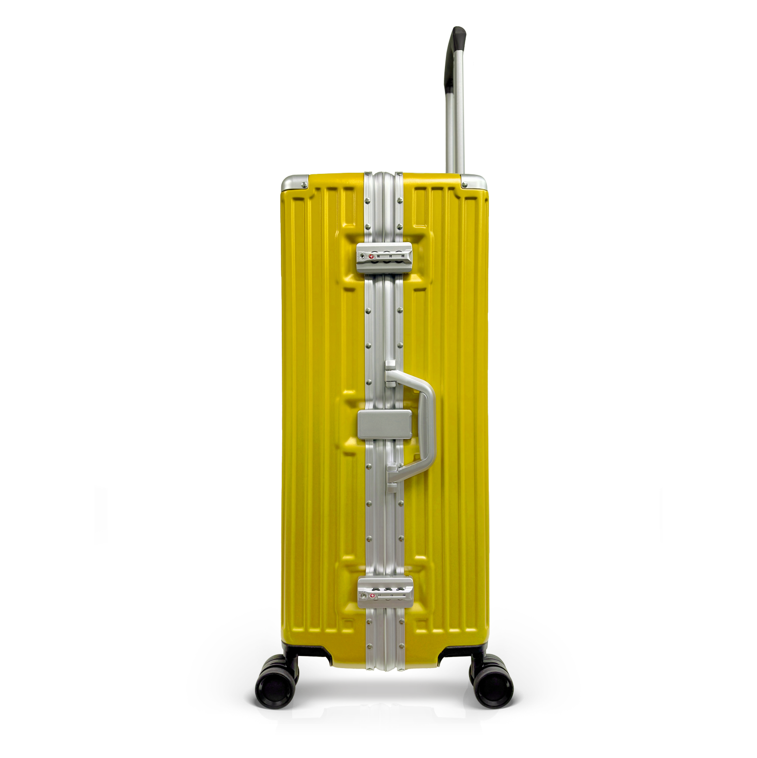 TUCCI ITALY FORTIFICATA 2PC LUGGAGE SUITCASE SET DURABLE-YELLOW