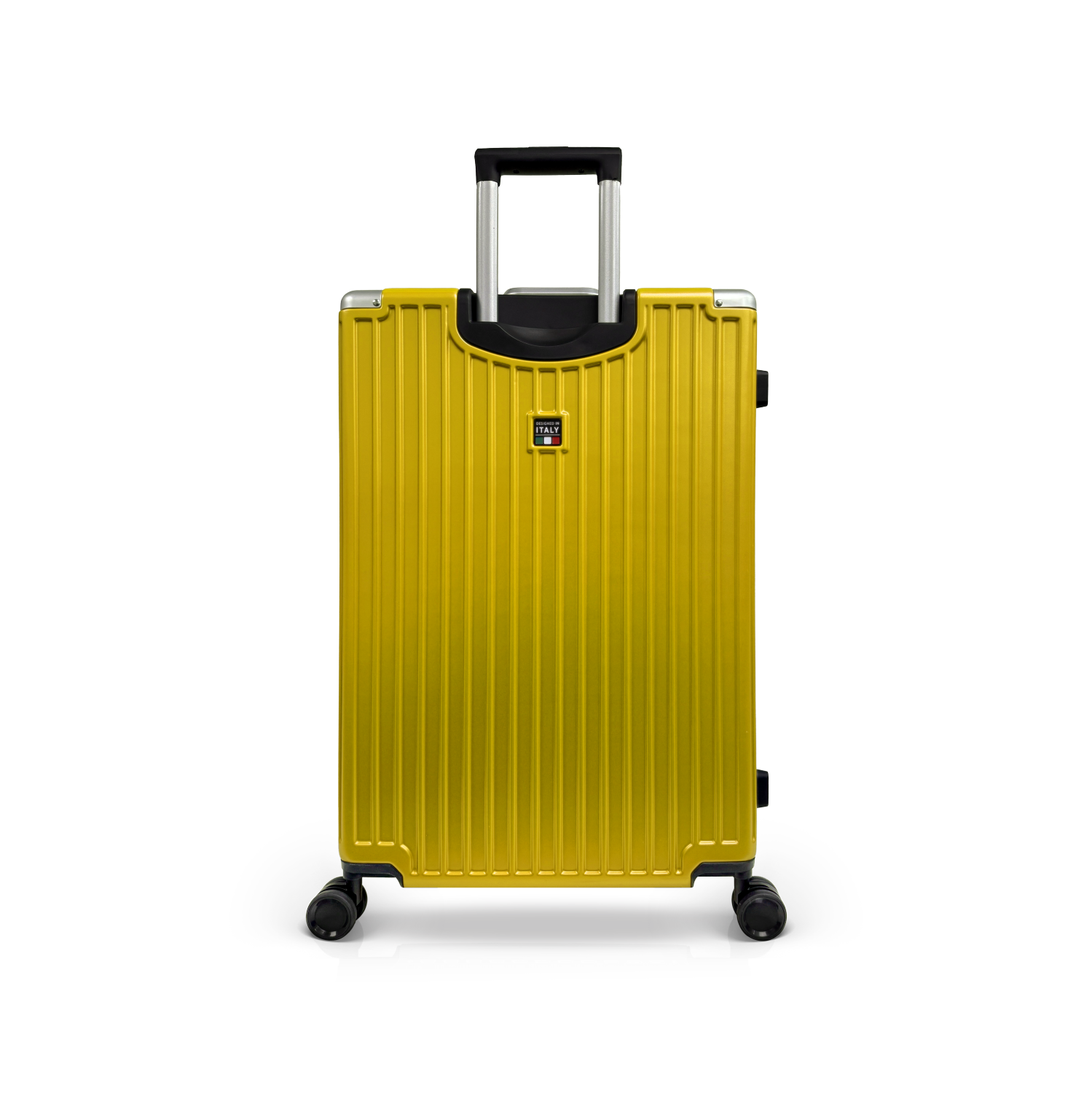TUCCI ITALY FORTIFICATA 2PC LUGGAGE SUITCASE SET DURABLE-YELLOW