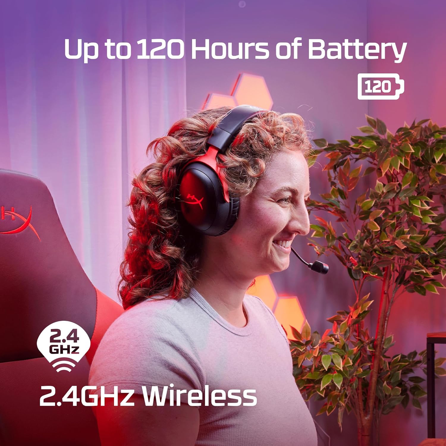 Casque de jeu sans fil Cloud III de HyperX - Rouge/Noir