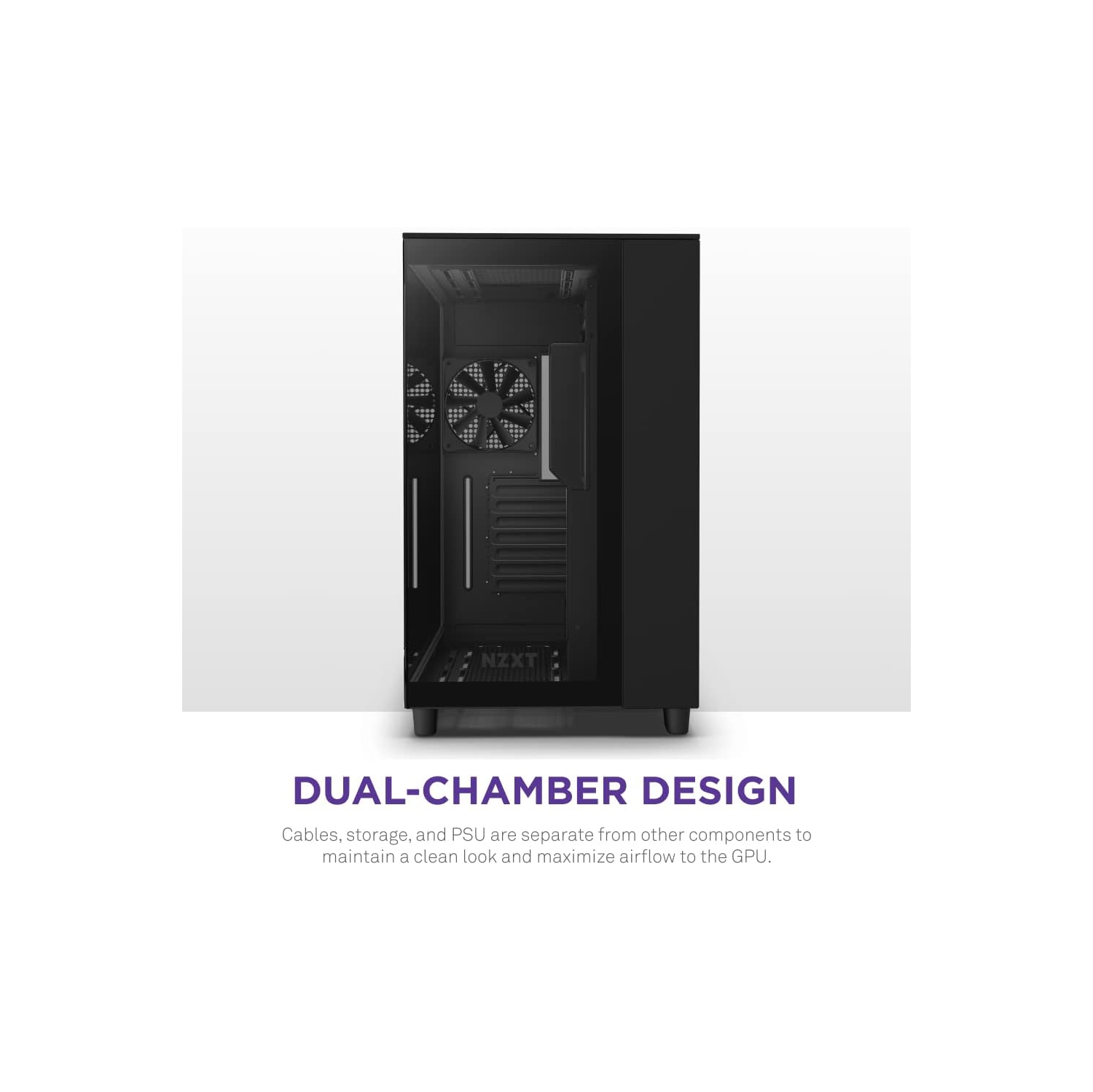 NZXT CM-H91FB-01 H9 Flow Dual-Chamber Mid-Tower Airflow Case