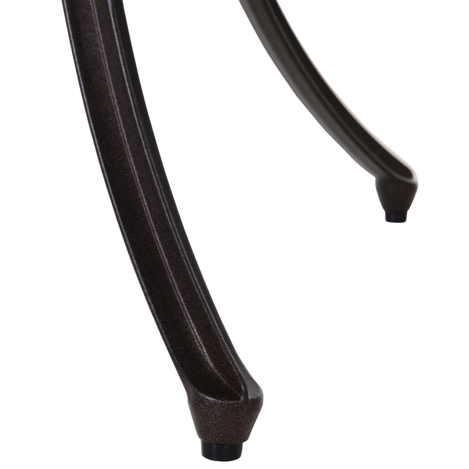 Outsunny 5 Pieces Outdoor Dining Set, Cast Aluminium Patio Table and Chairs with Parasol Hole for Garden Backyard Poolside, Patio Dining Set for 4,