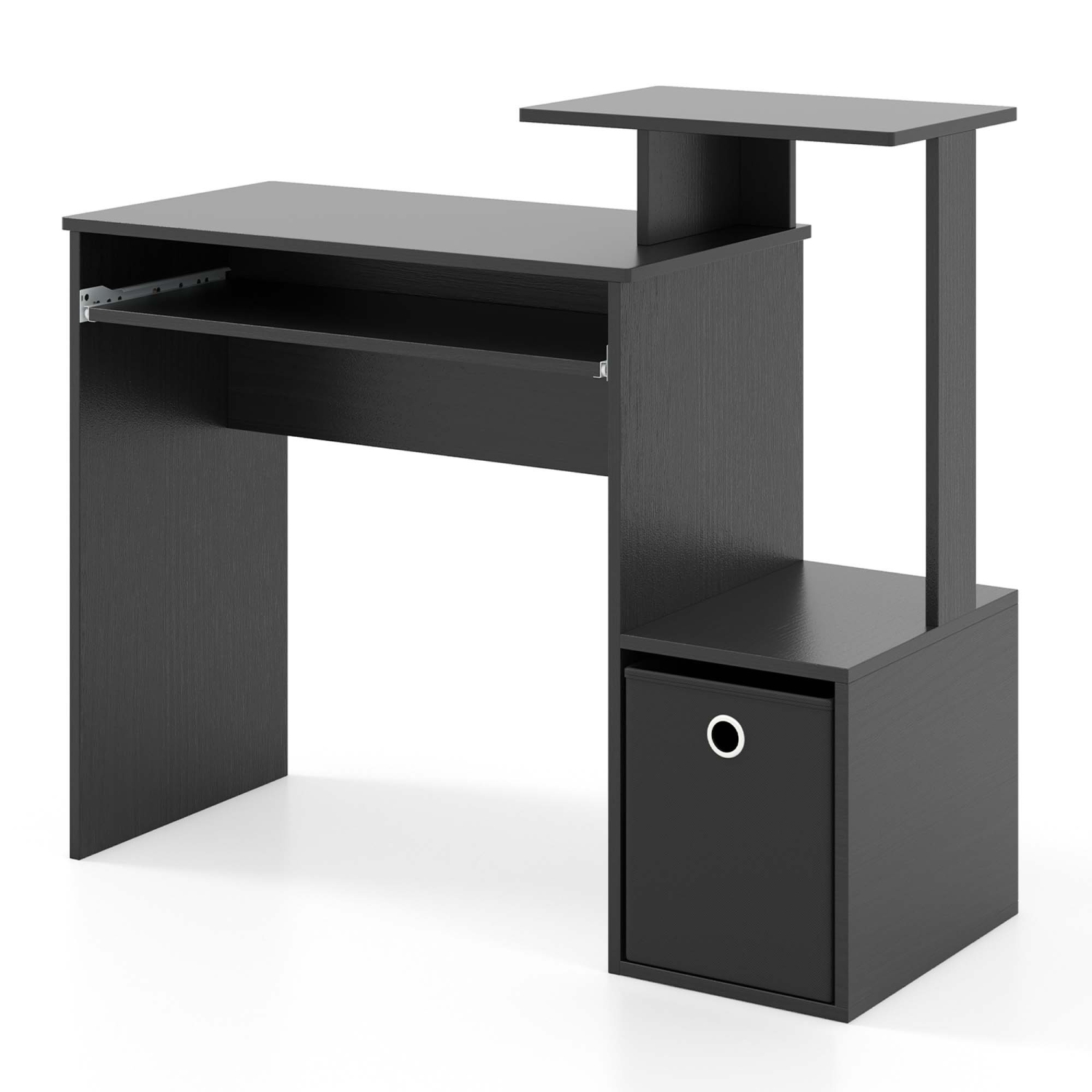 Bureau d'ordinateur compact avec plateau pour clavier de Costway Home Office